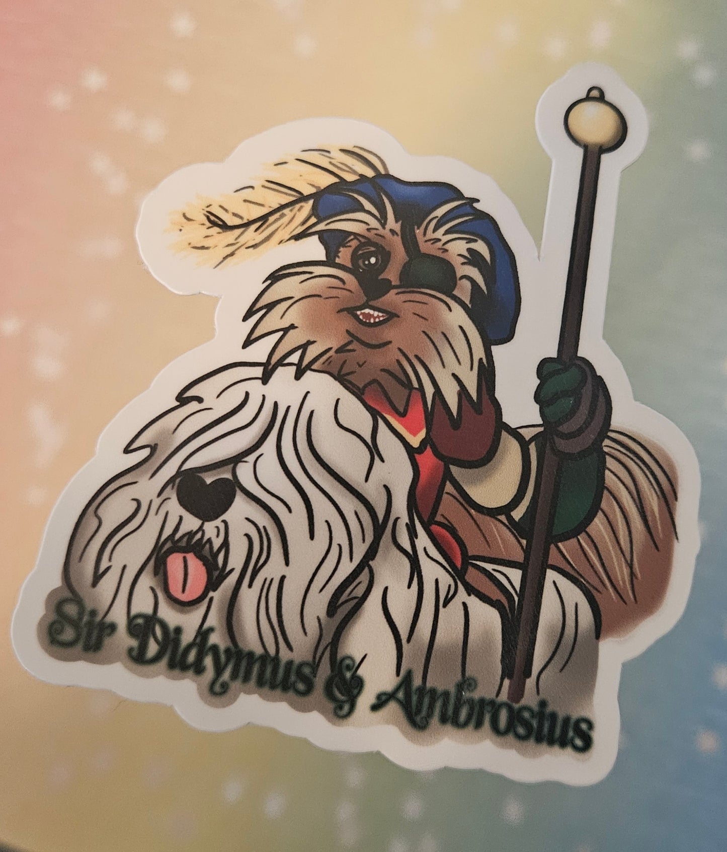 Sir Didymus and Ambrosius sticker for water bottle and laptop