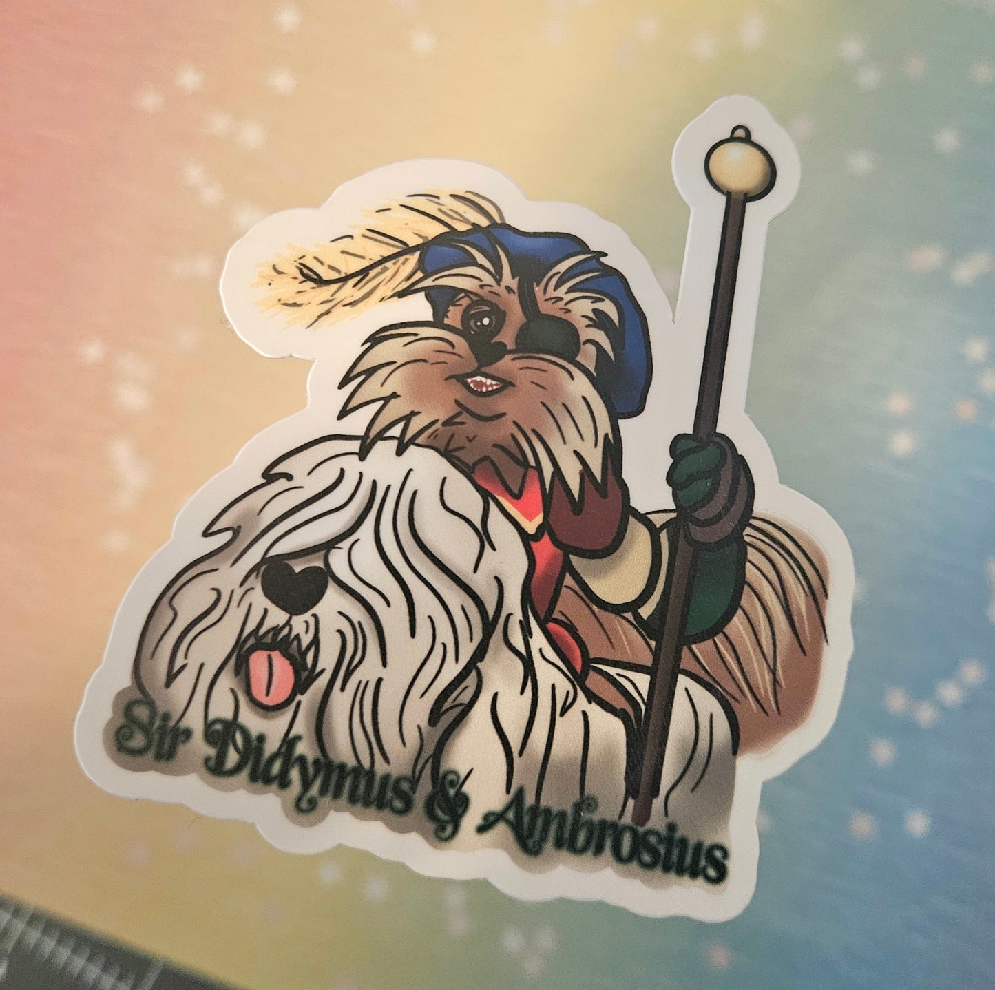 Sir Didymus and Ambrosius sticker for water bottle and laptop