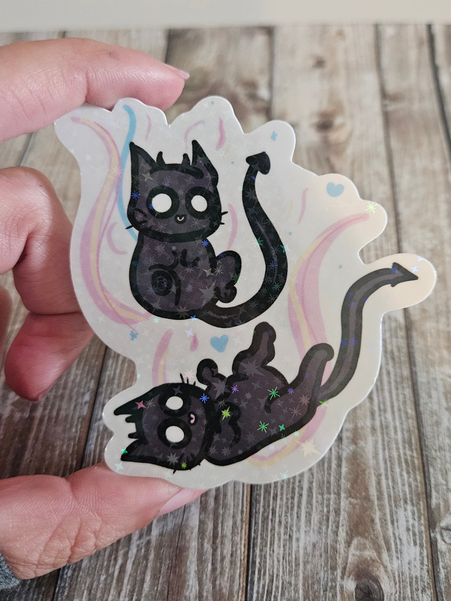 Cute demon kitties sticker