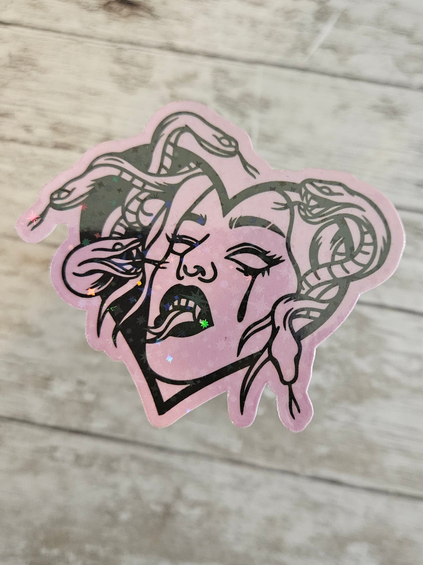 Glow in the dark medusa sticker