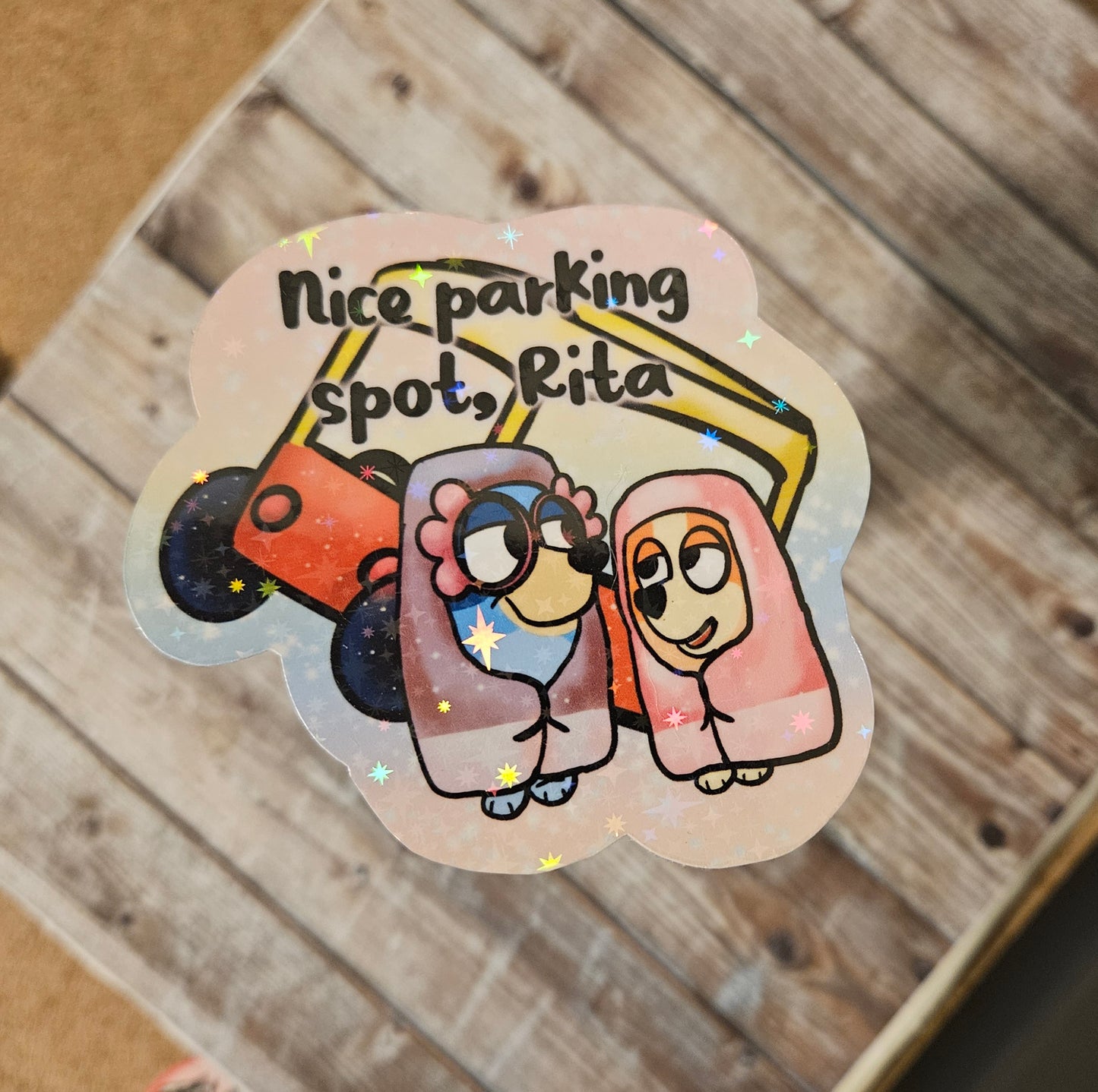 Funny granny dogs sticker