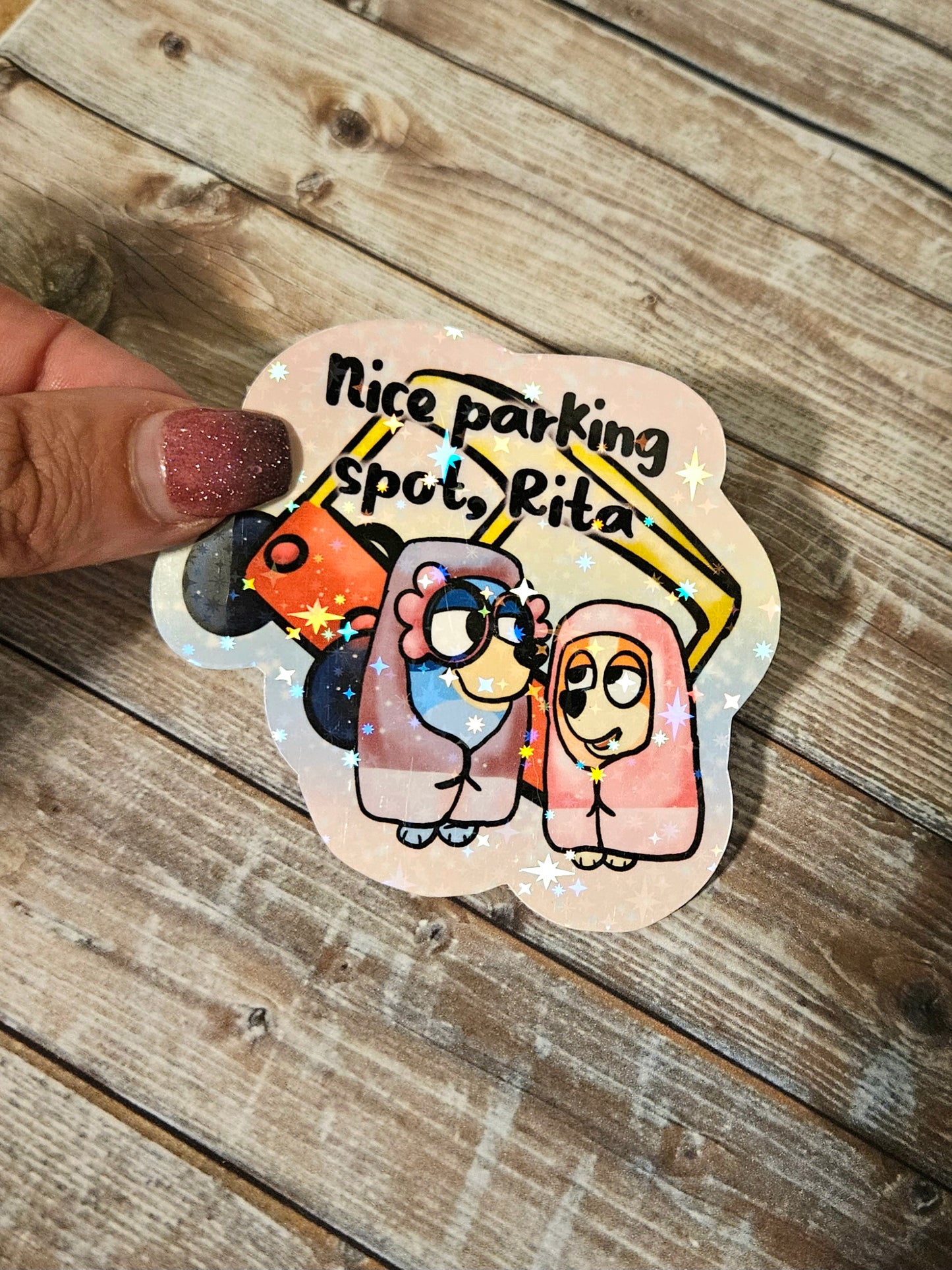 Funny granny dogs sticker