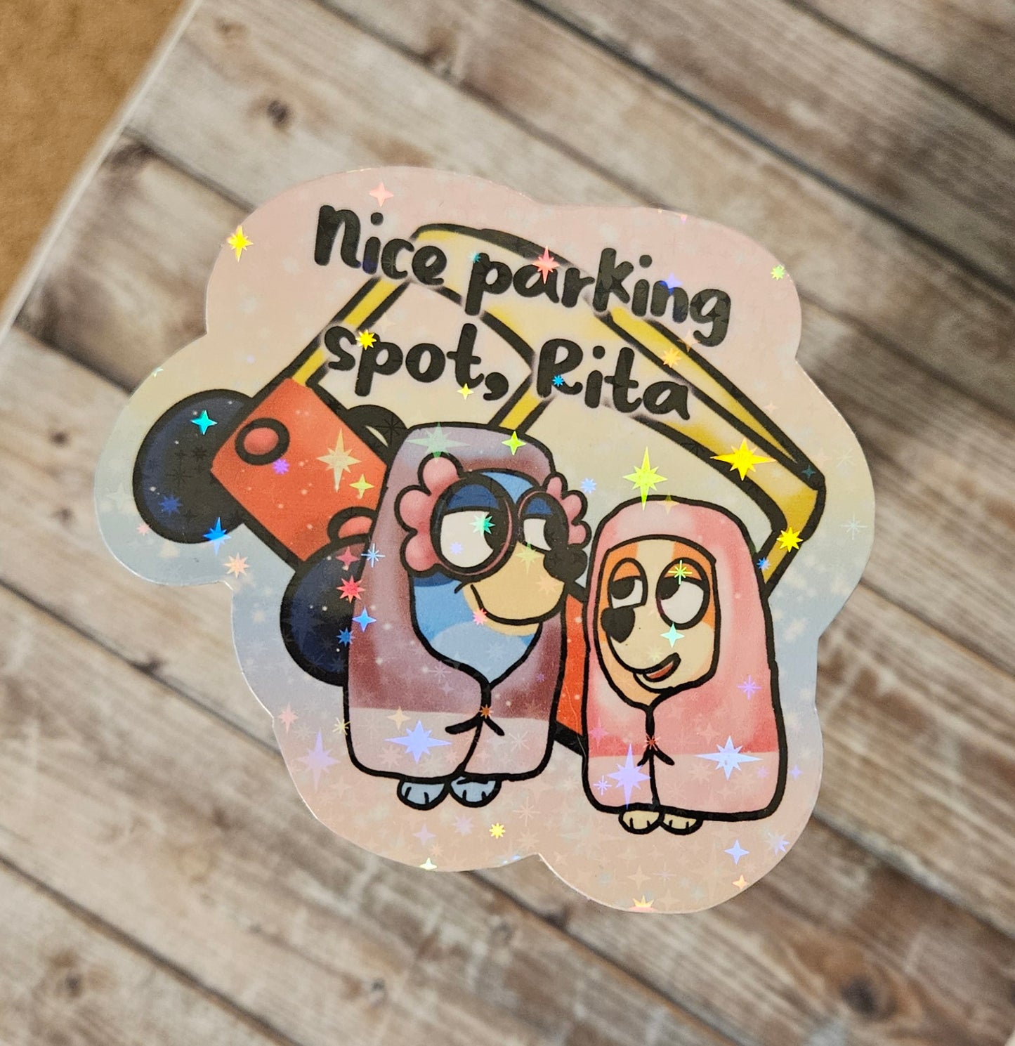Funny granny dogs sticker
