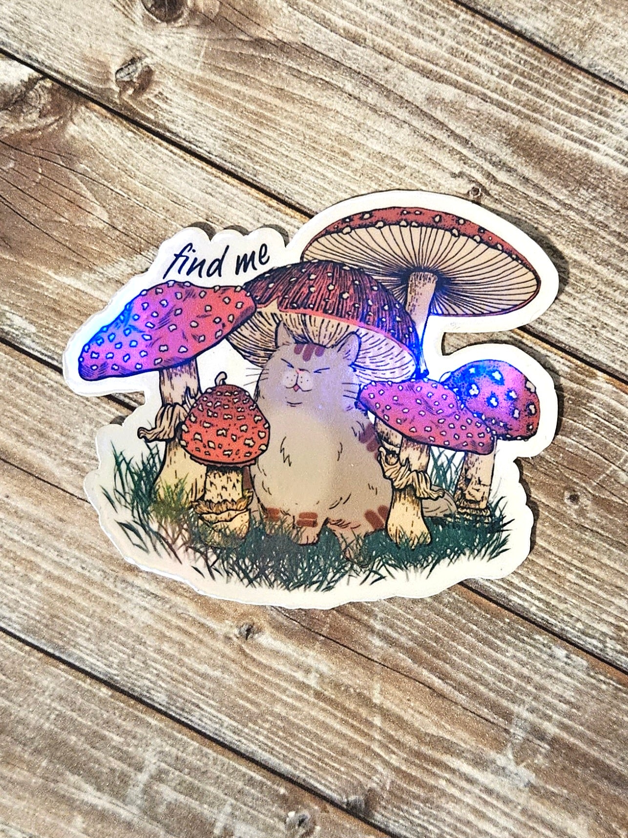 Mushroom cat sticker