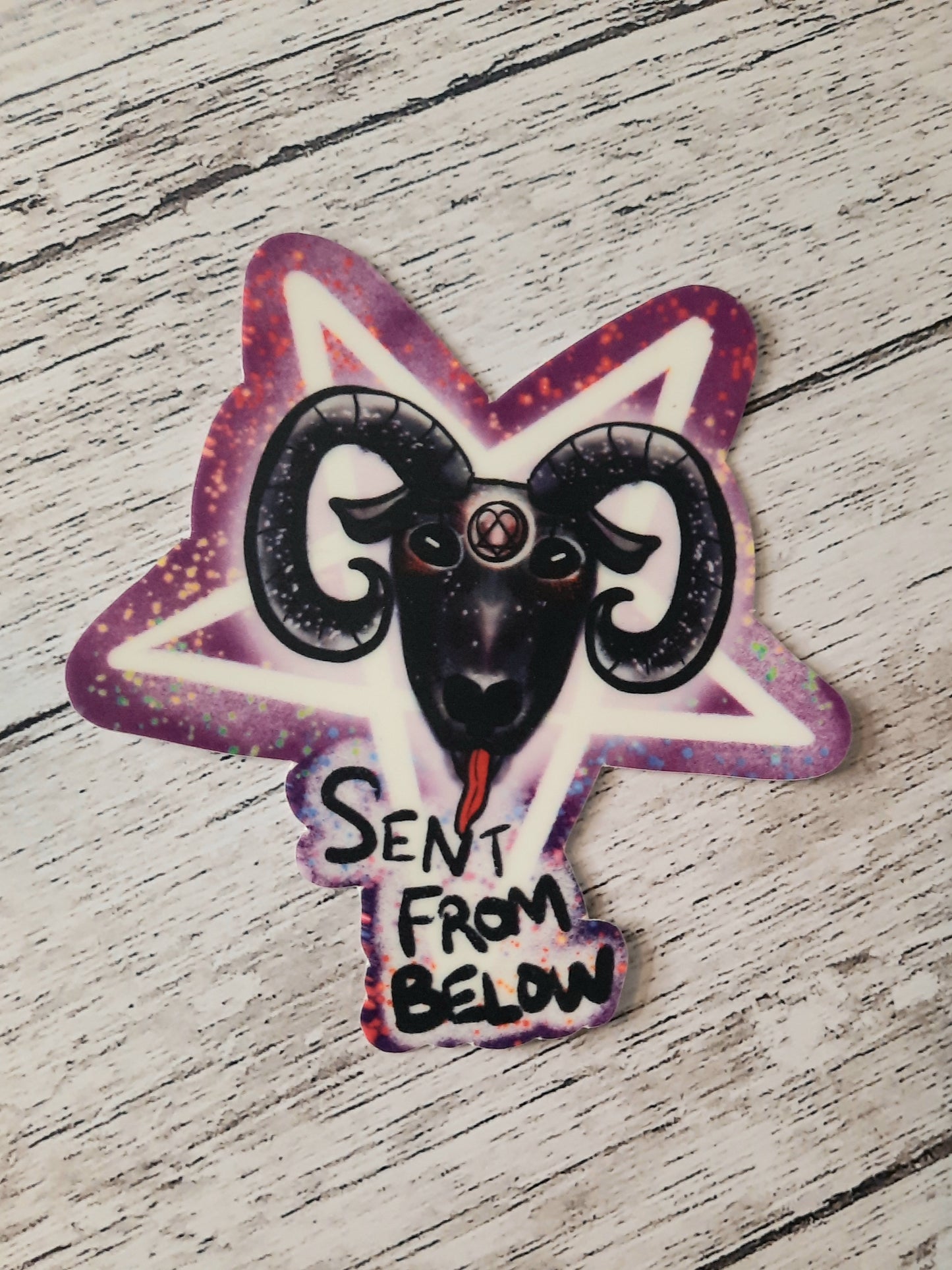 Sent from below baphomet sticker