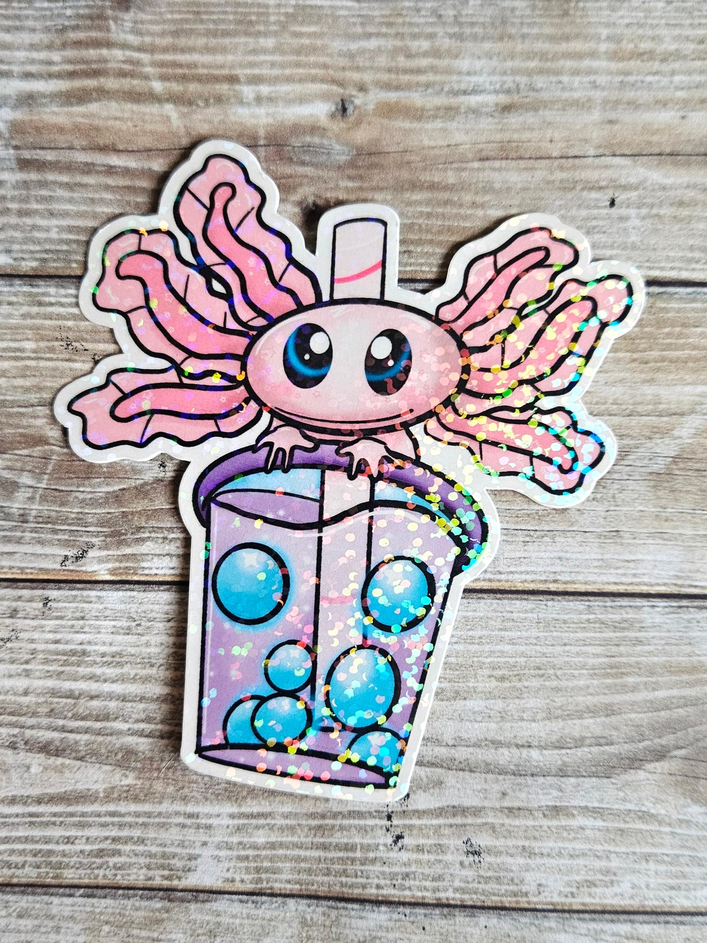 Axolotl Boba sticker