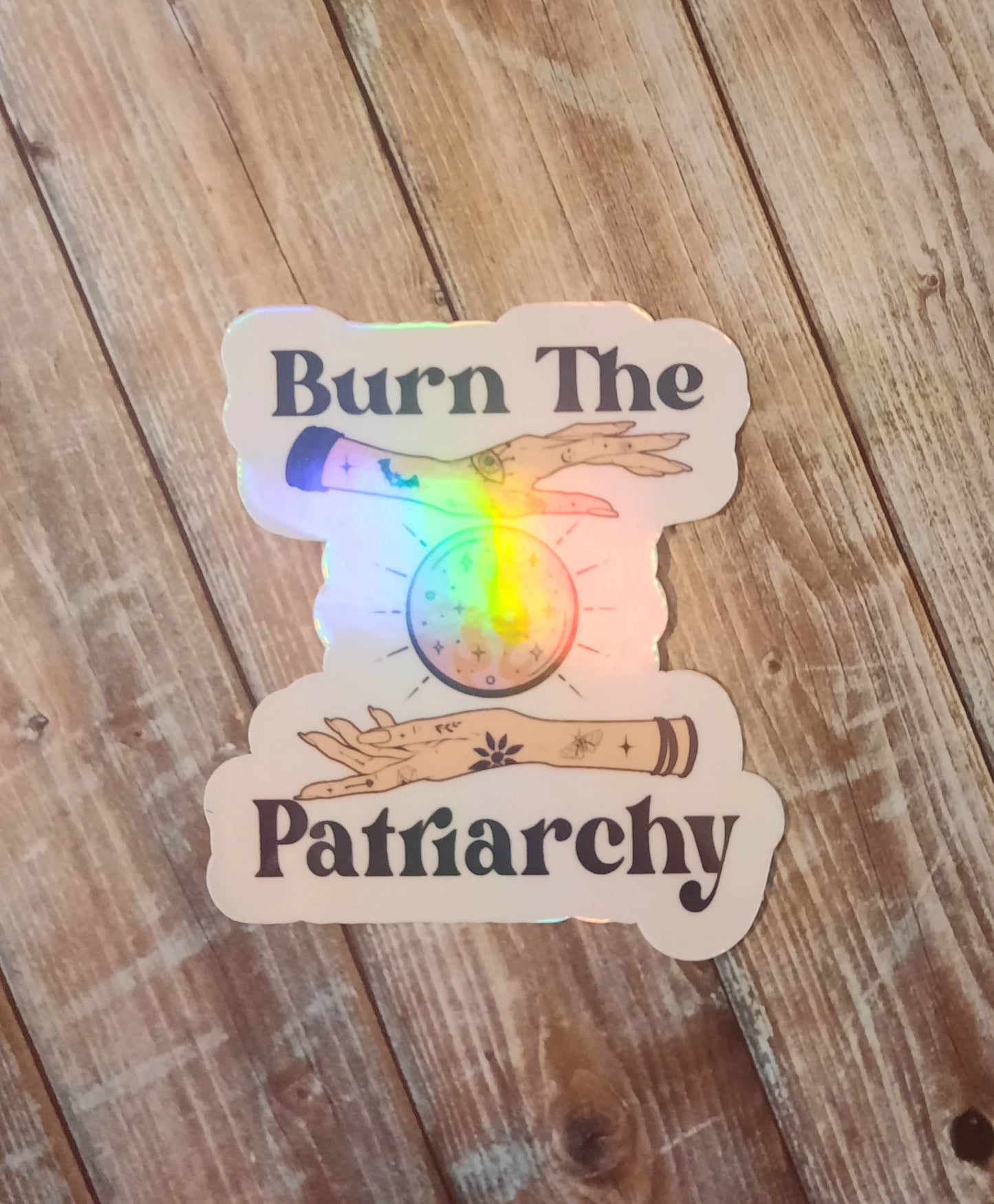 Burn the patriarchy sticker