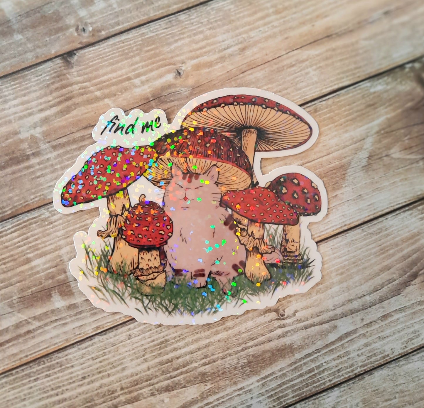 Mushroom cat sticker