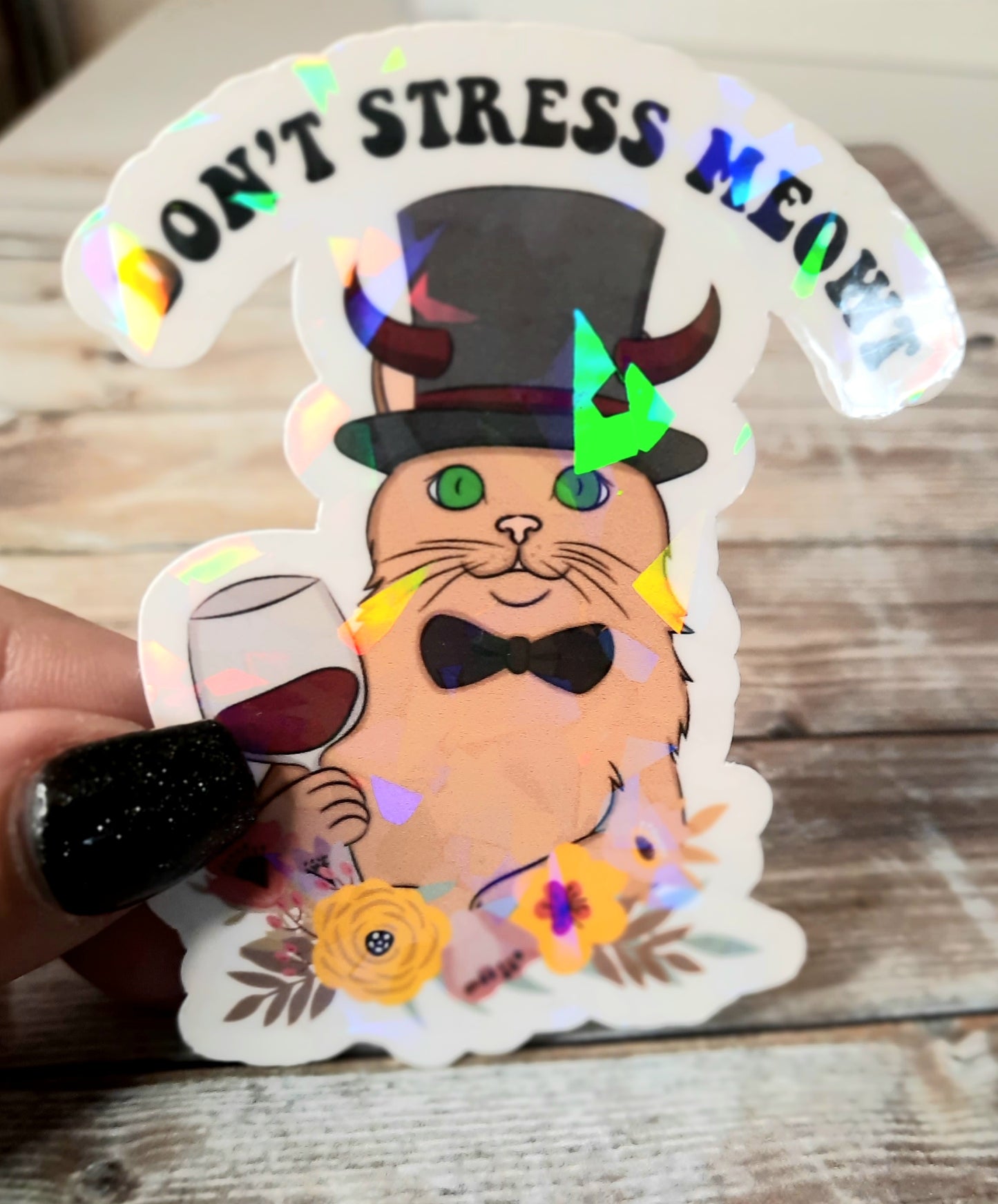 Don't stress meowt cat sticker