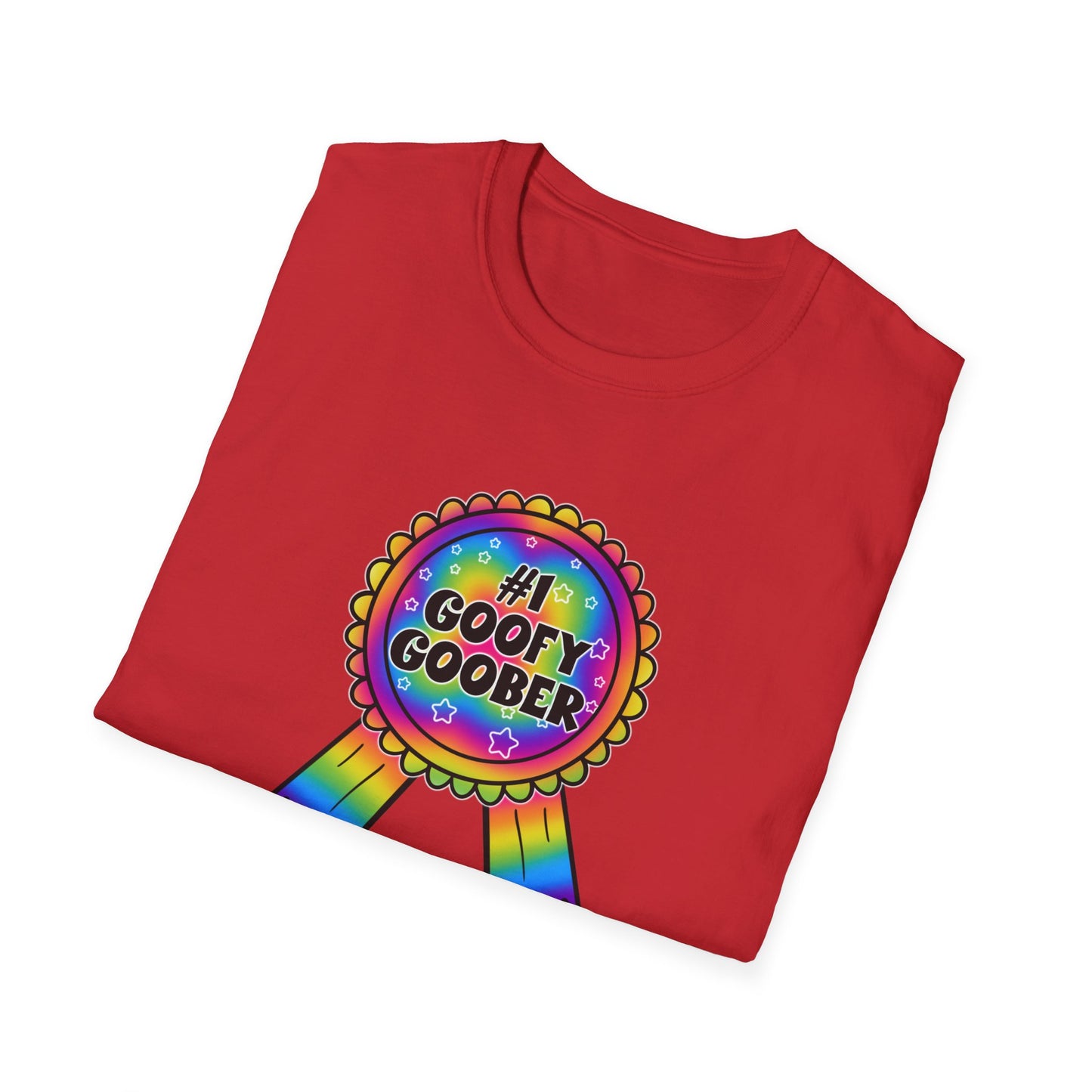 #1 Goofy Goober Rainbow T-Shirt — Funny Award Ribbon Tee