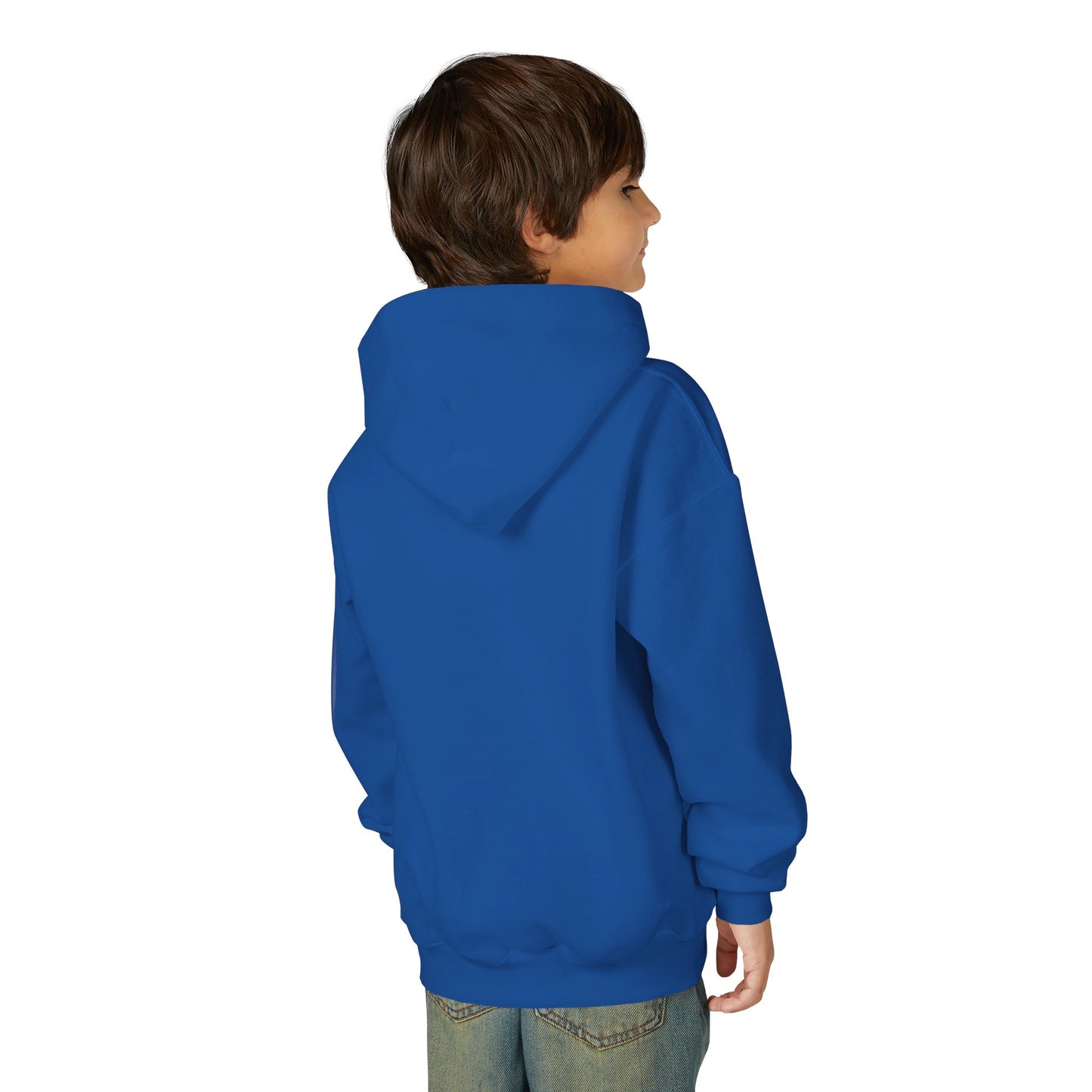 Kids Sizes - Cartoon Colorado Puppy Hoodie – Cute Blue & Brown Dog Friends Youth Hoodie