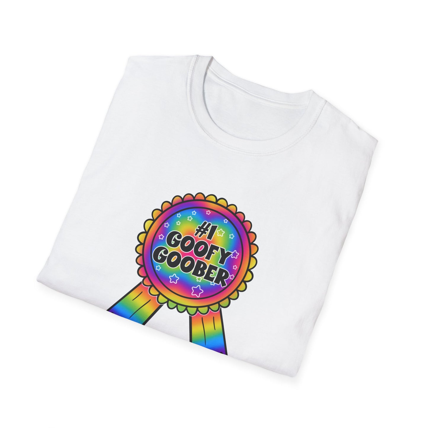 #1 Goofy Goober Rainbow T-Shirt — Funny Award Ribbon Tee