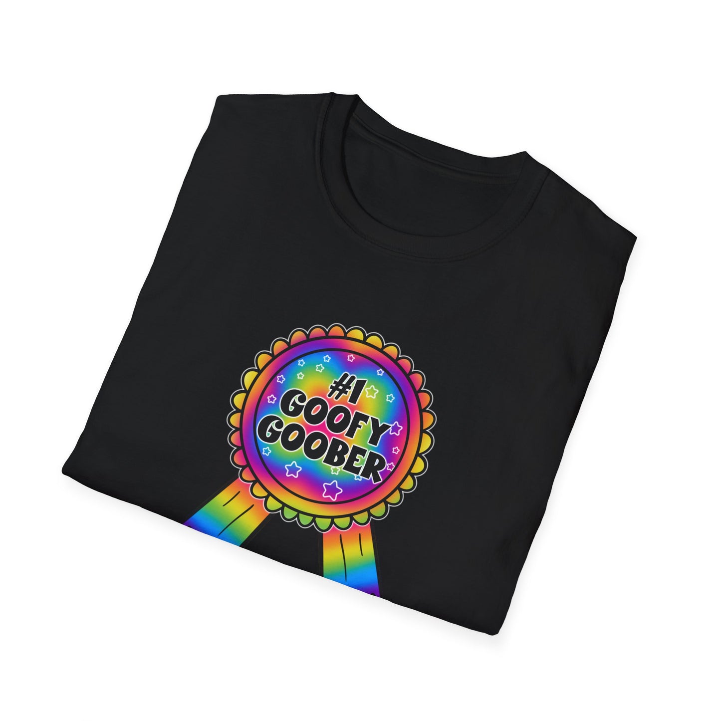 #1 Goofy Goober Rainbow T-Shirt — Funny Award Ribbon Tee