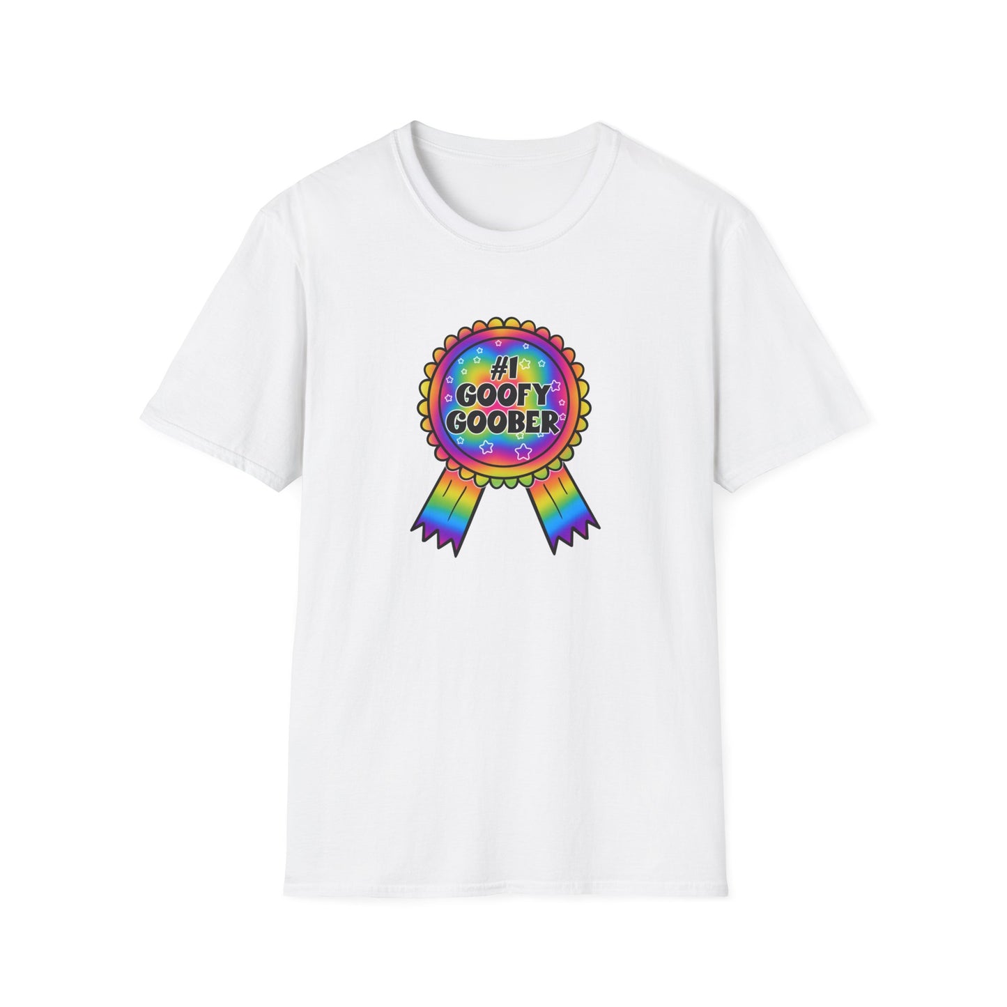 #1 Goofy Goober Rainbow T-Shirt — Funny Award Ribbon Tee