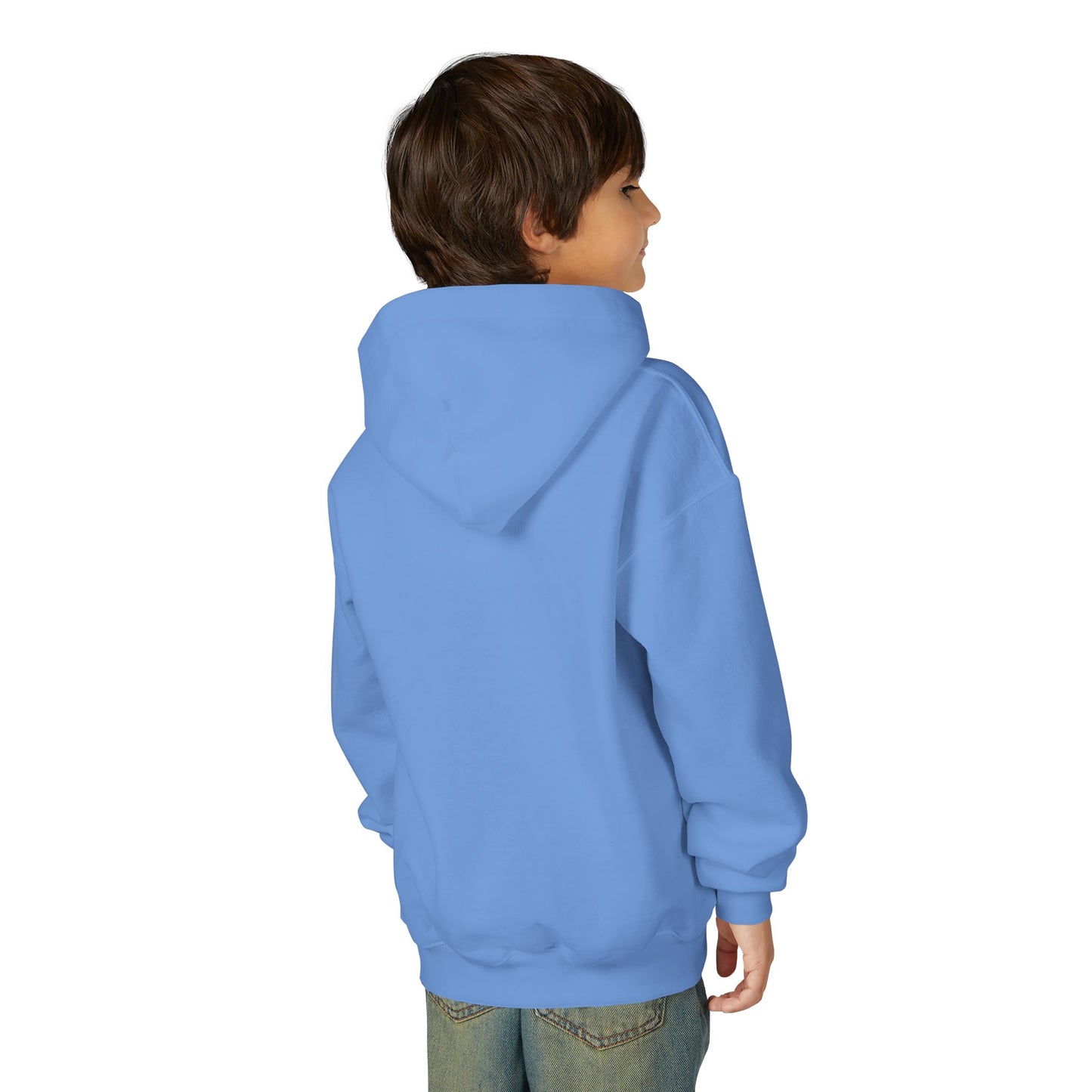 Kids Sizes - Cartoon Colorado Puppy Hoodie – Cute Blue & Brown Dog Friends Youth Hoodie