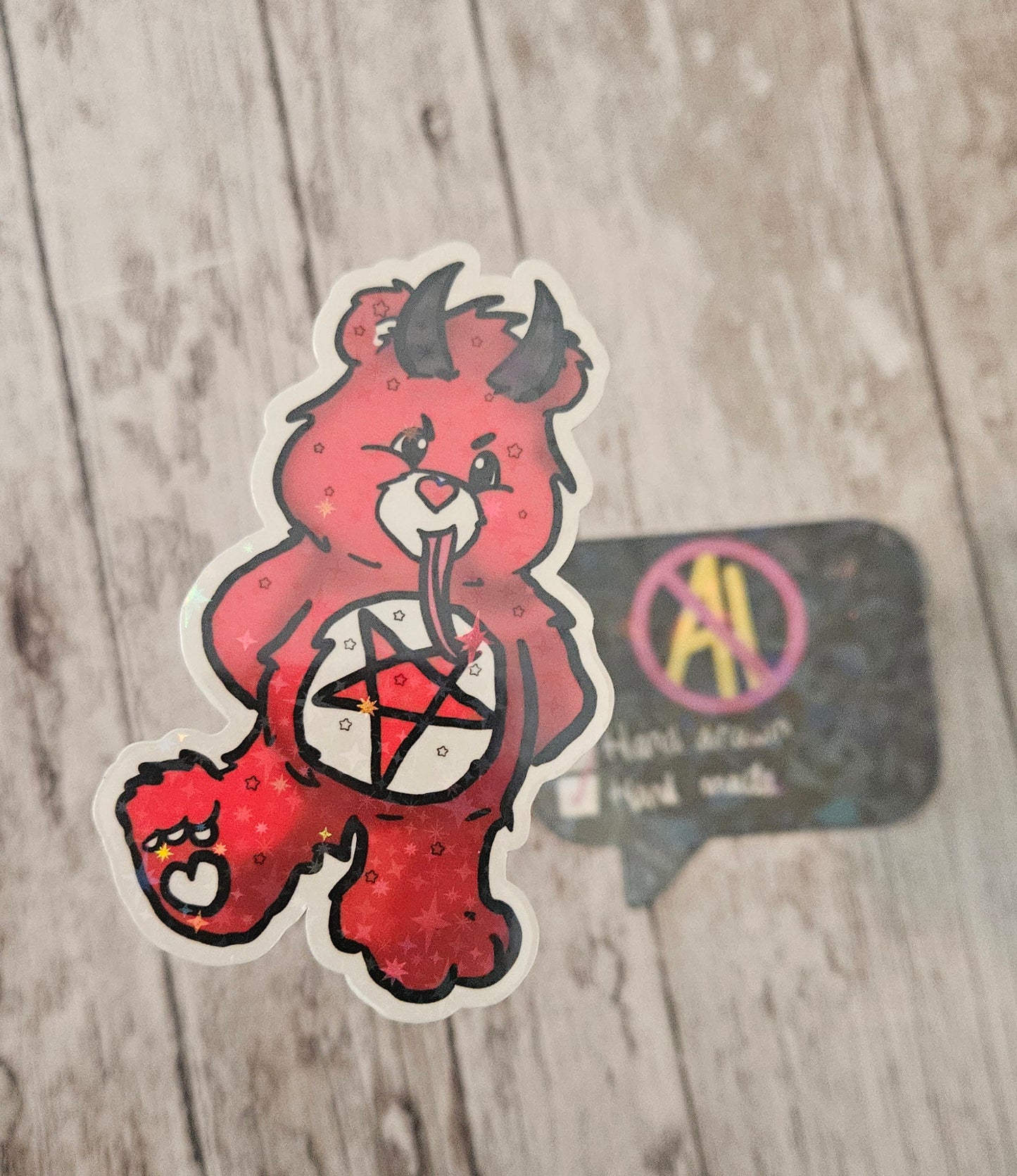 Krampus bear sticker