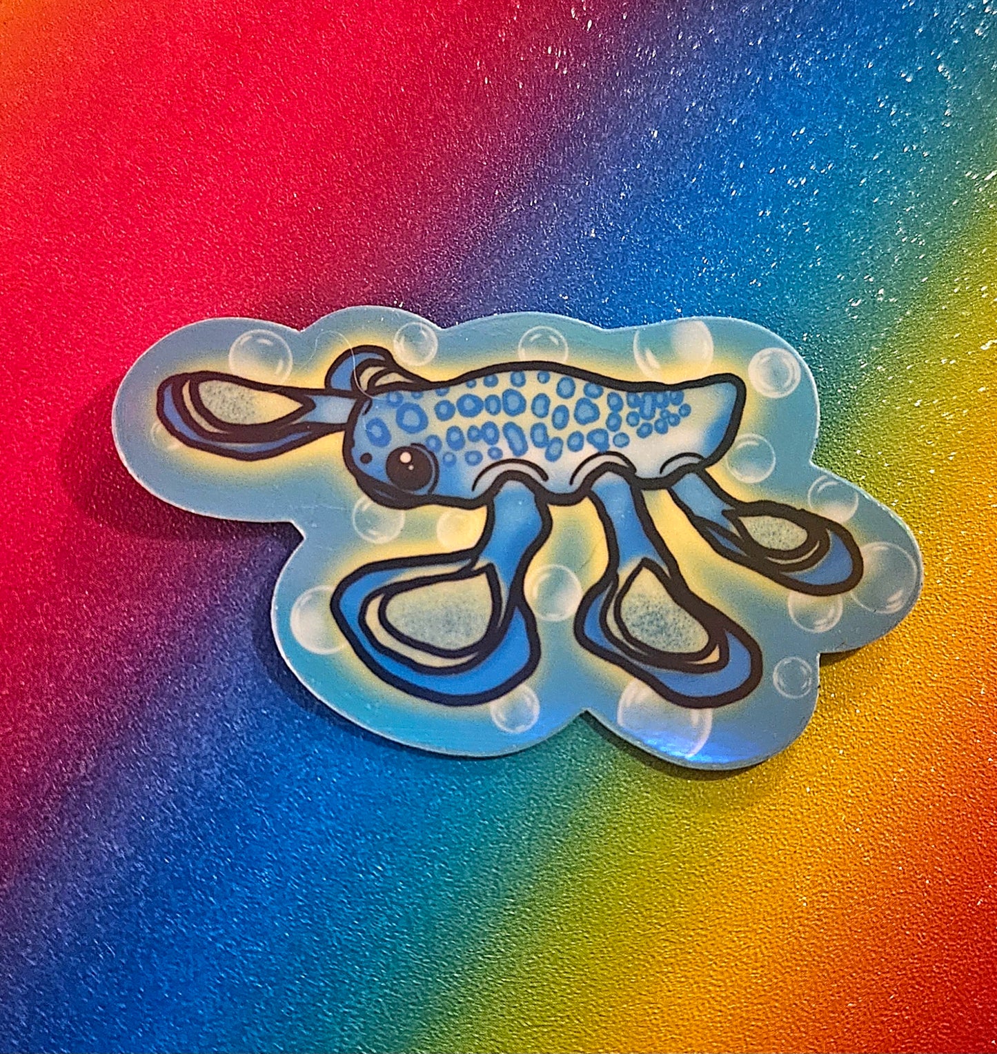 Cute hover fish nautical gamer sticker
