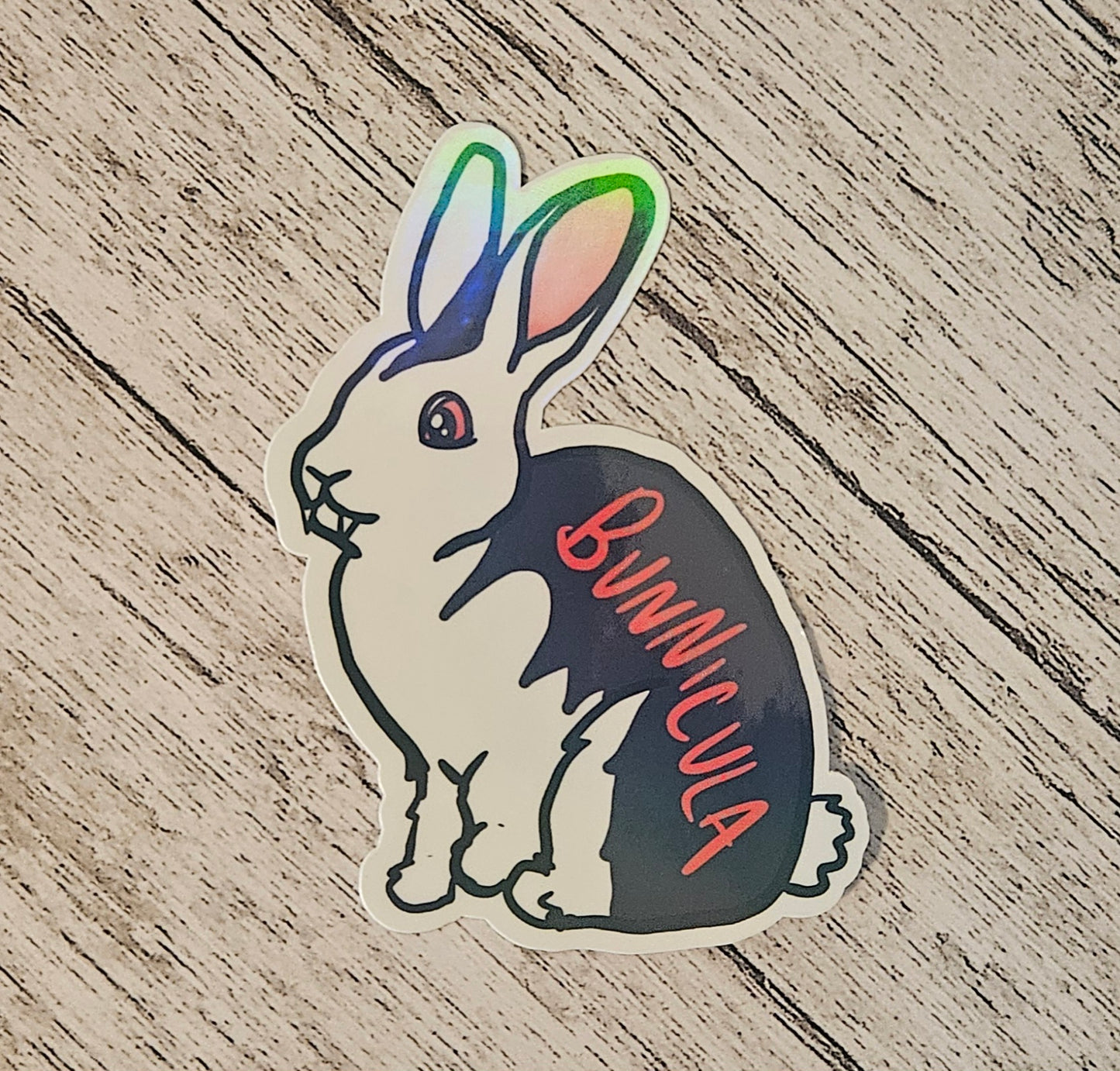 Cute vampire bunny sticker