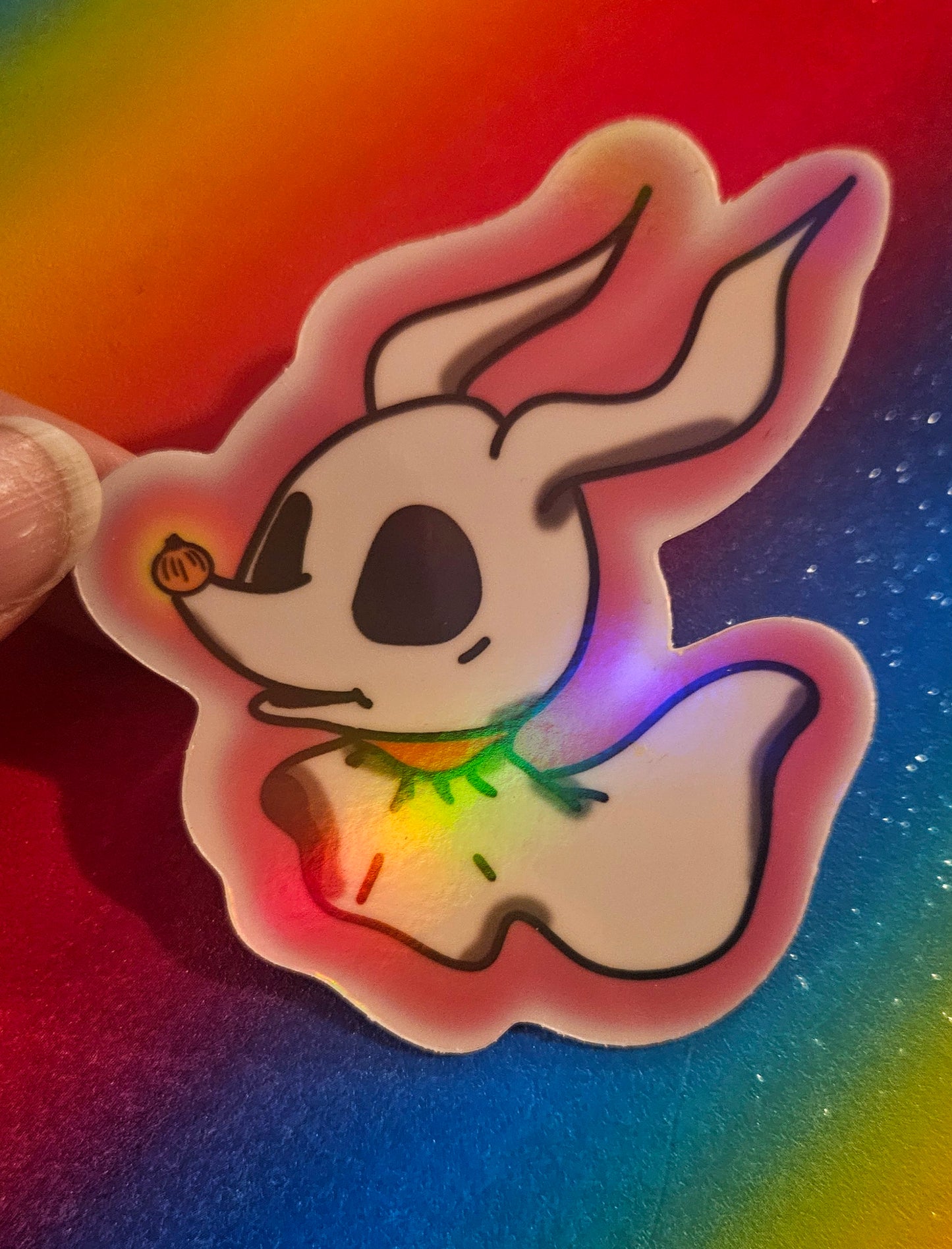 Glow in the dark Baby ghost dog sticker