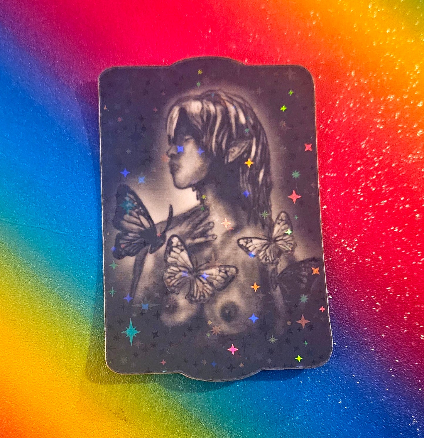 Imogen butterfly elf sticker