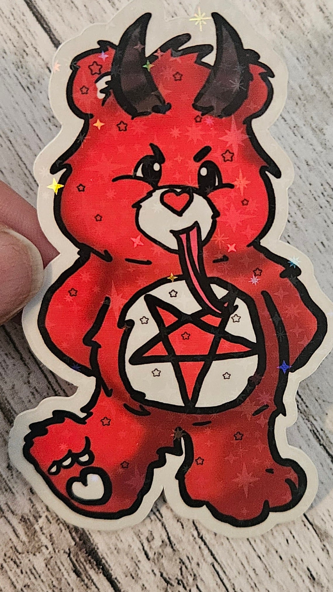 Krampus bear sticker