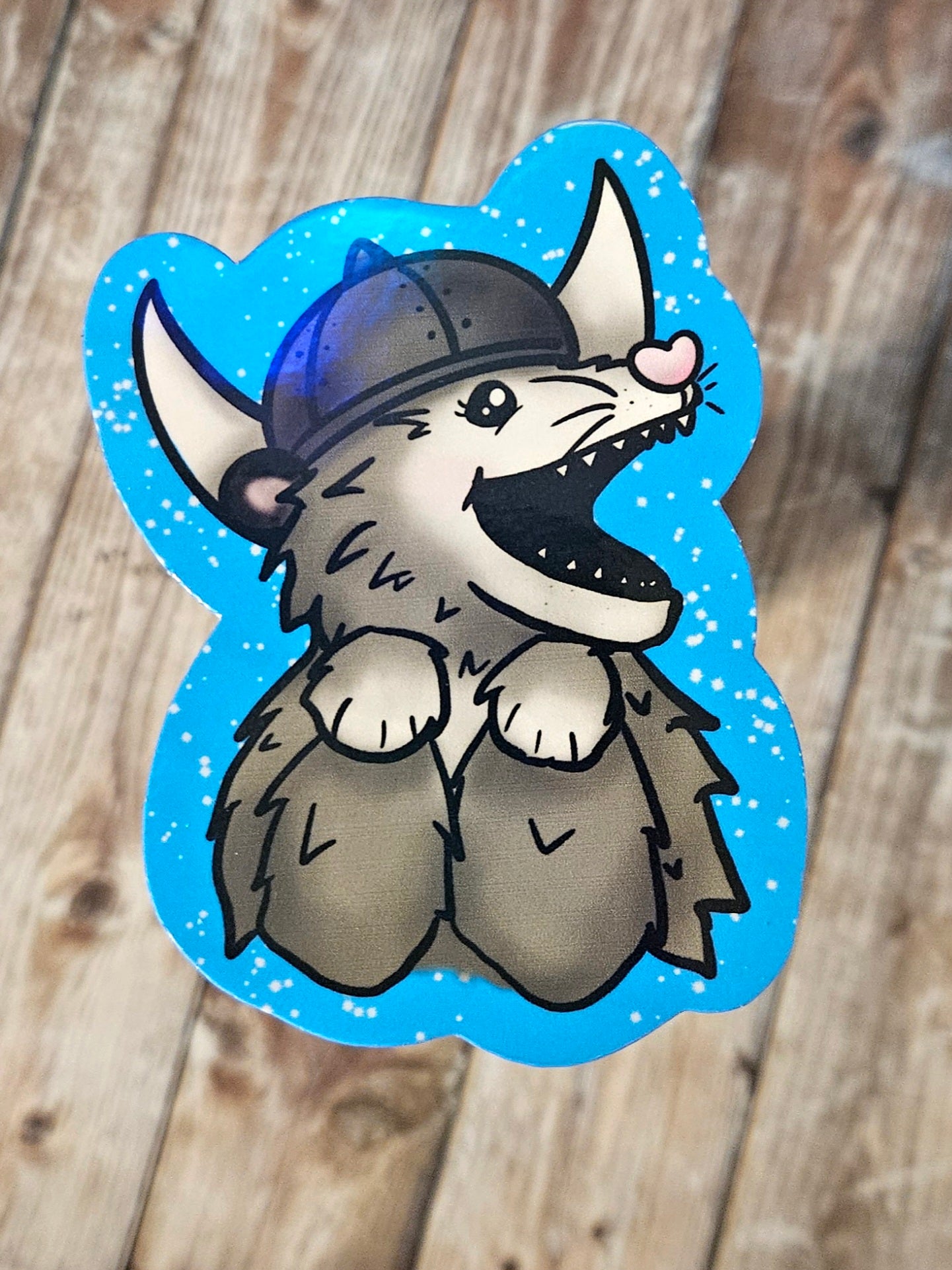 Viking possum sticker