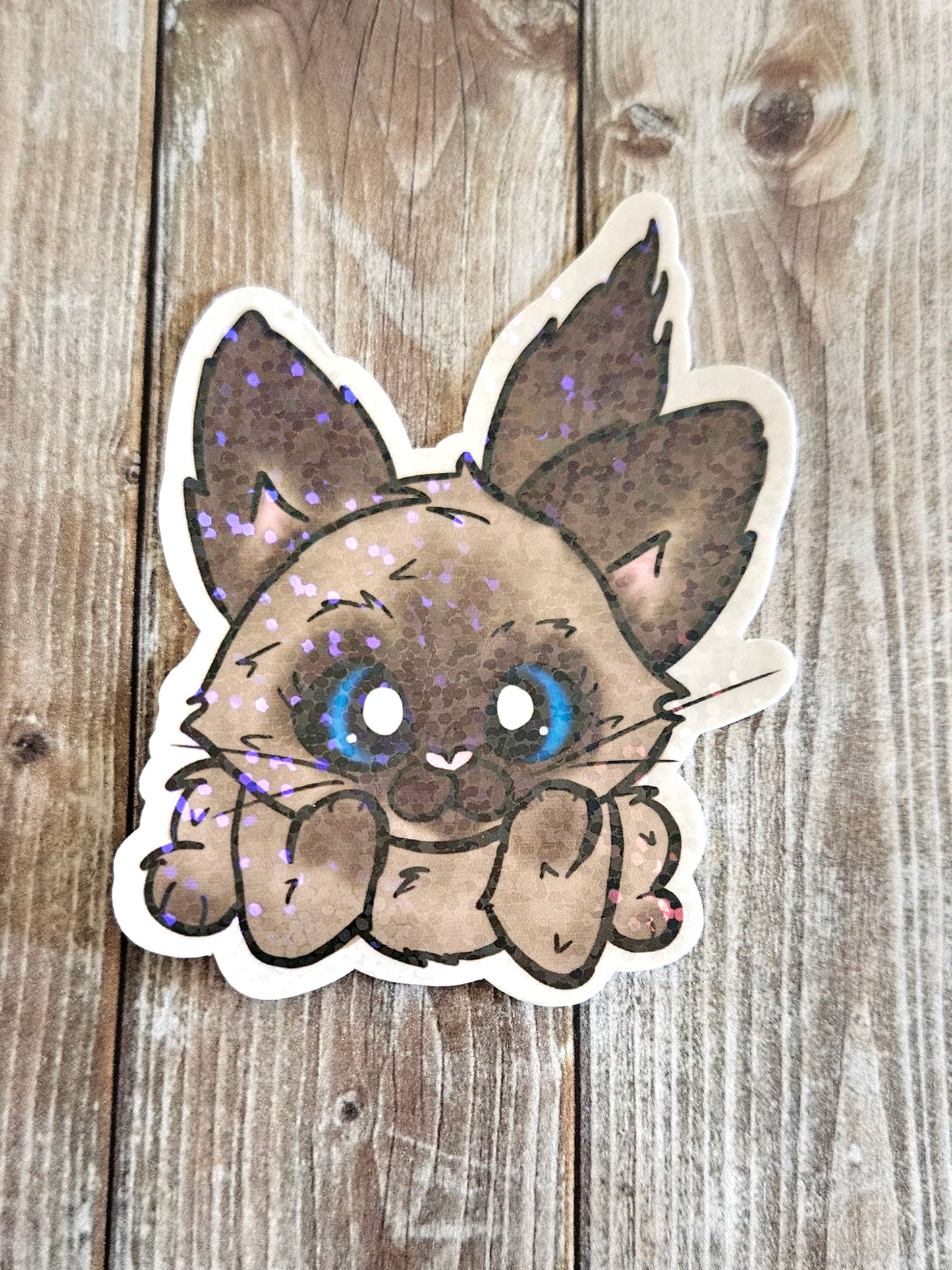 Choose your color kitten sticker, cute kitten sticker for water bottle