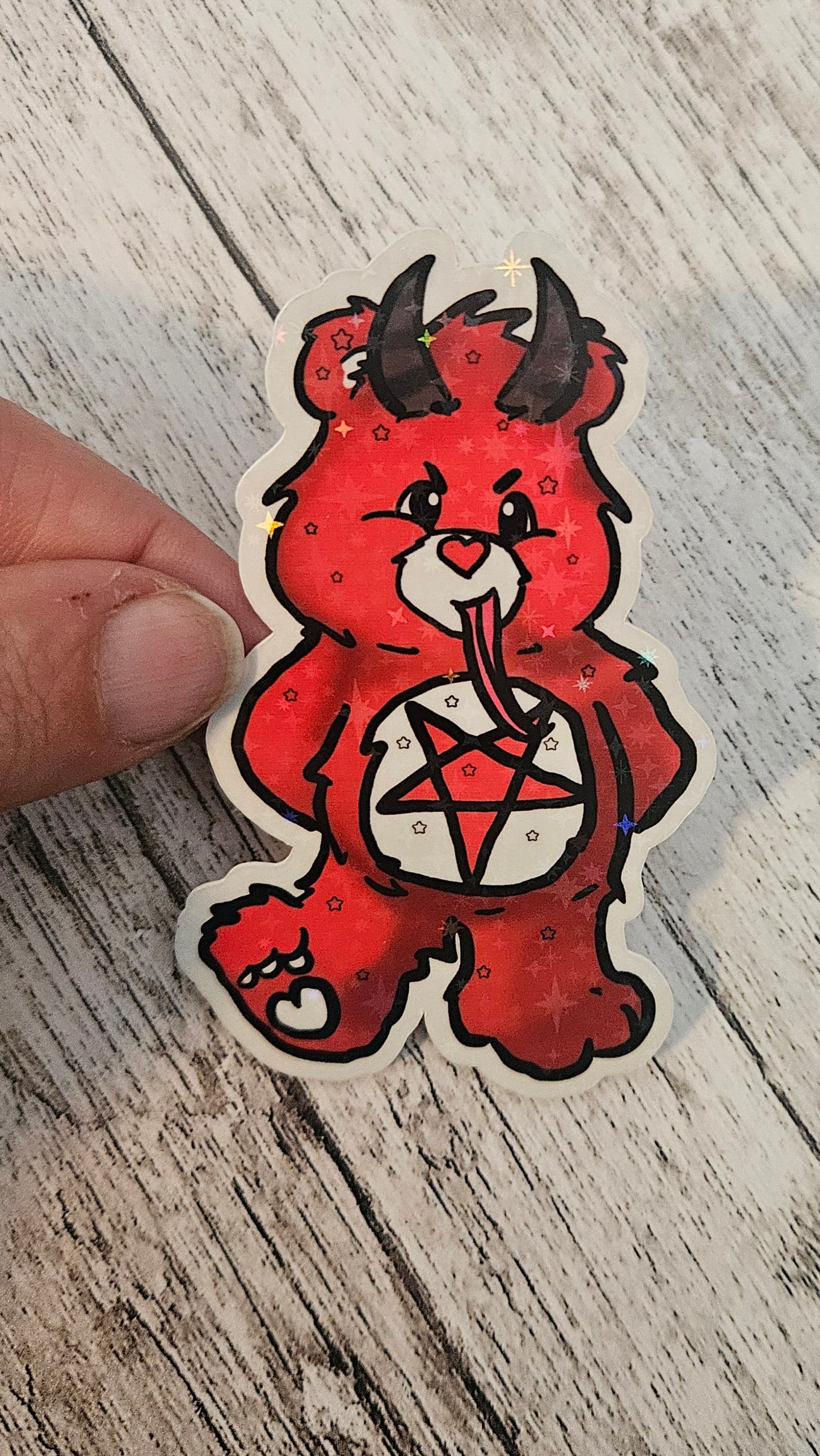 Krampus bear sticker