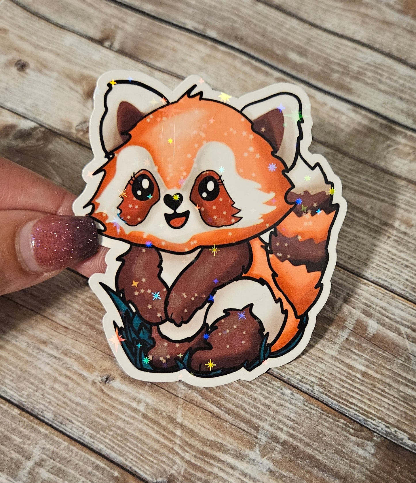 Red panda sticker
