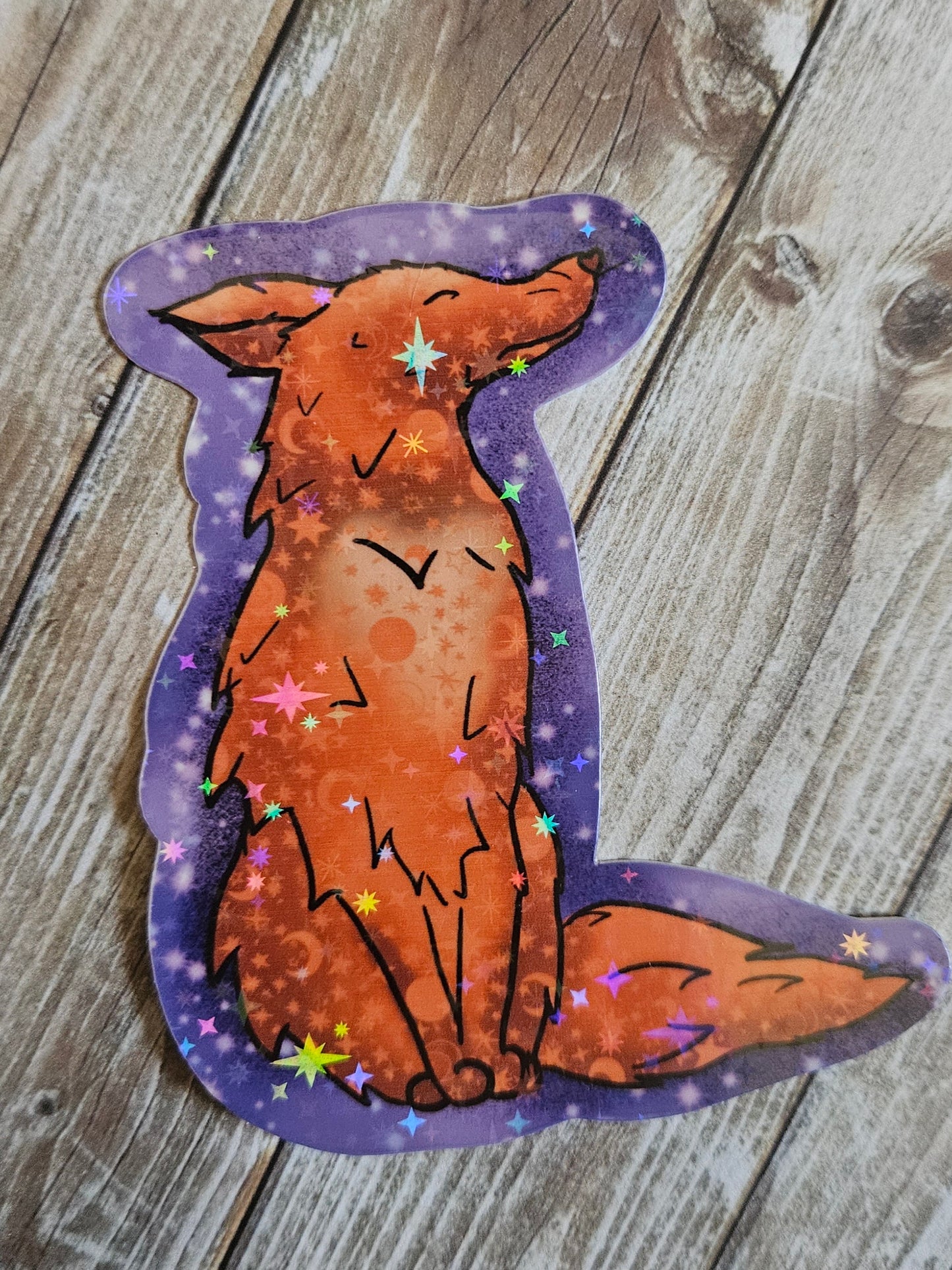 Regal fox sticker for laptop