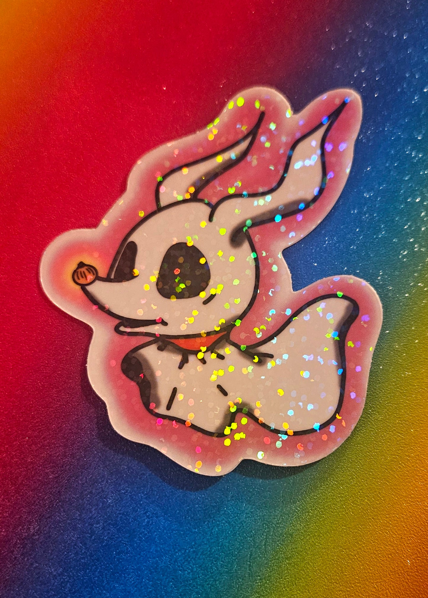 Glow in the dark Baby ghost dog sticker