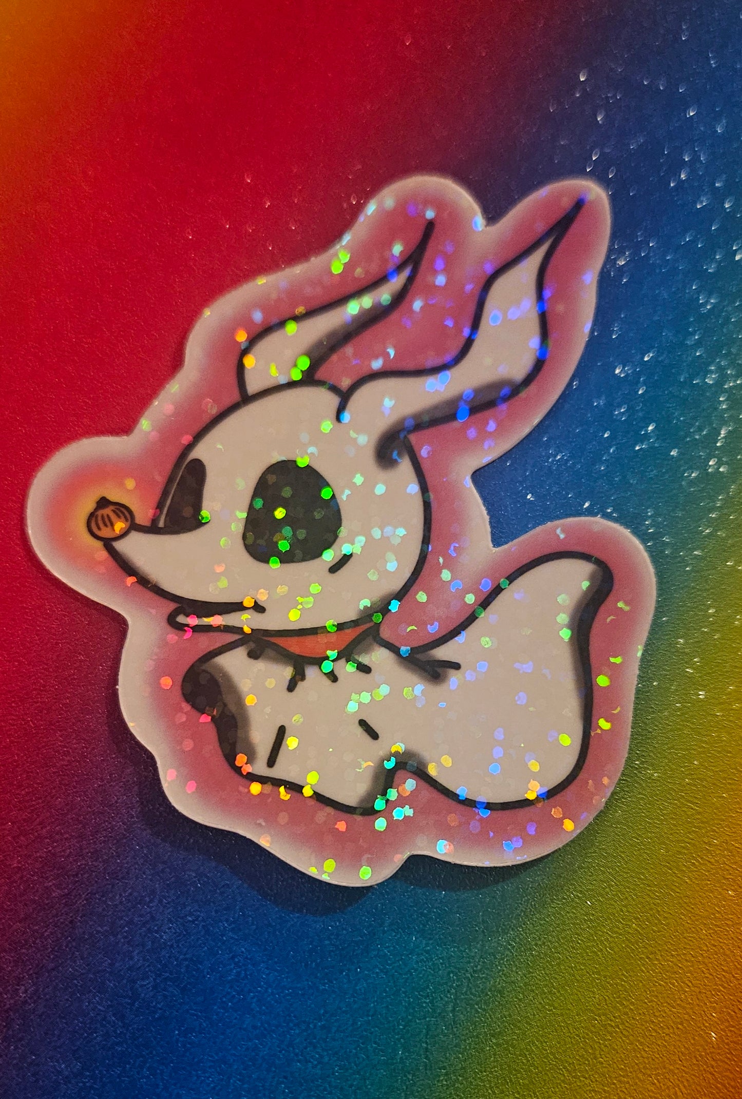 Glow in the dark Baby ghost dog sticker