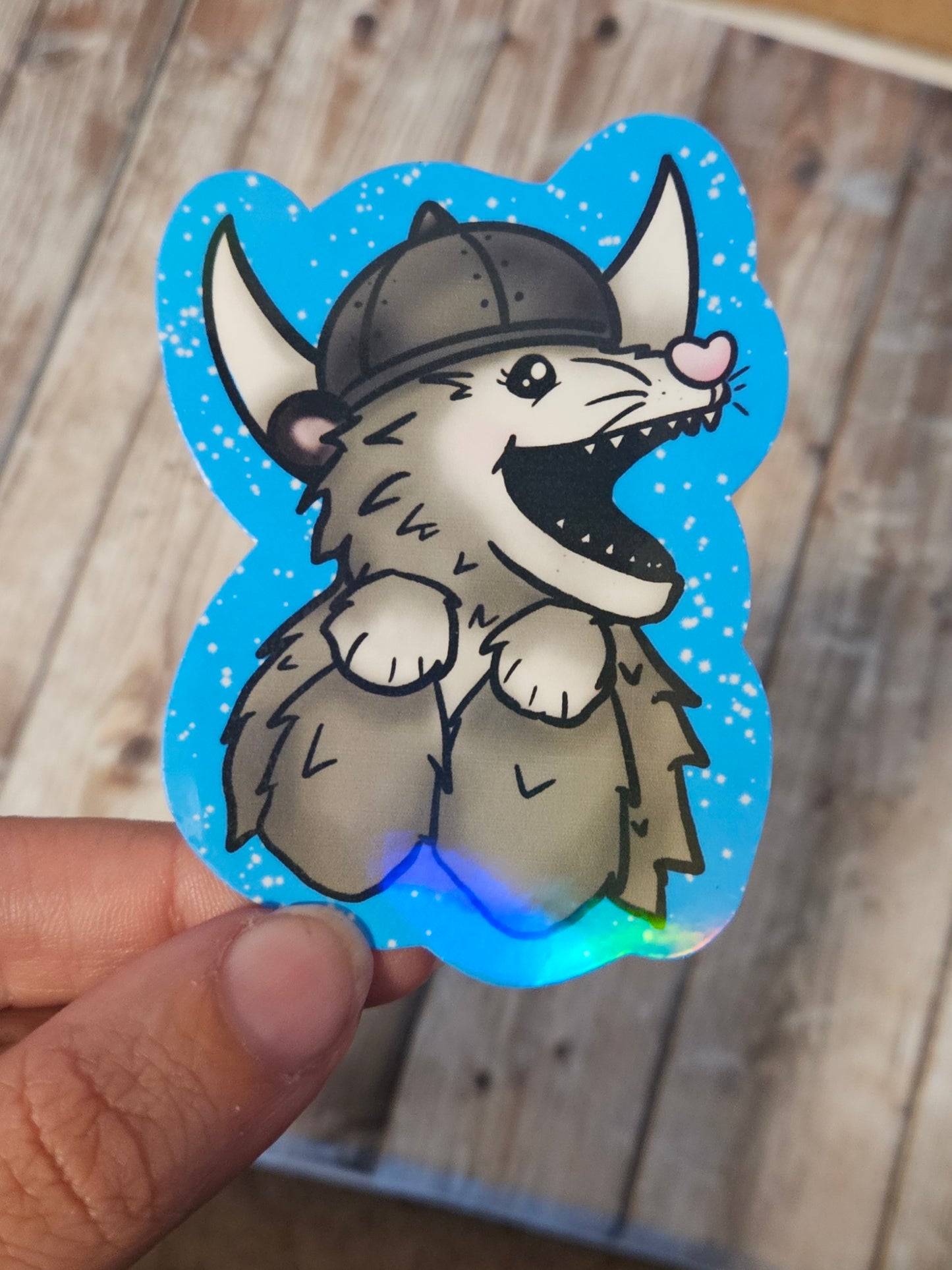 Viking possum sticker