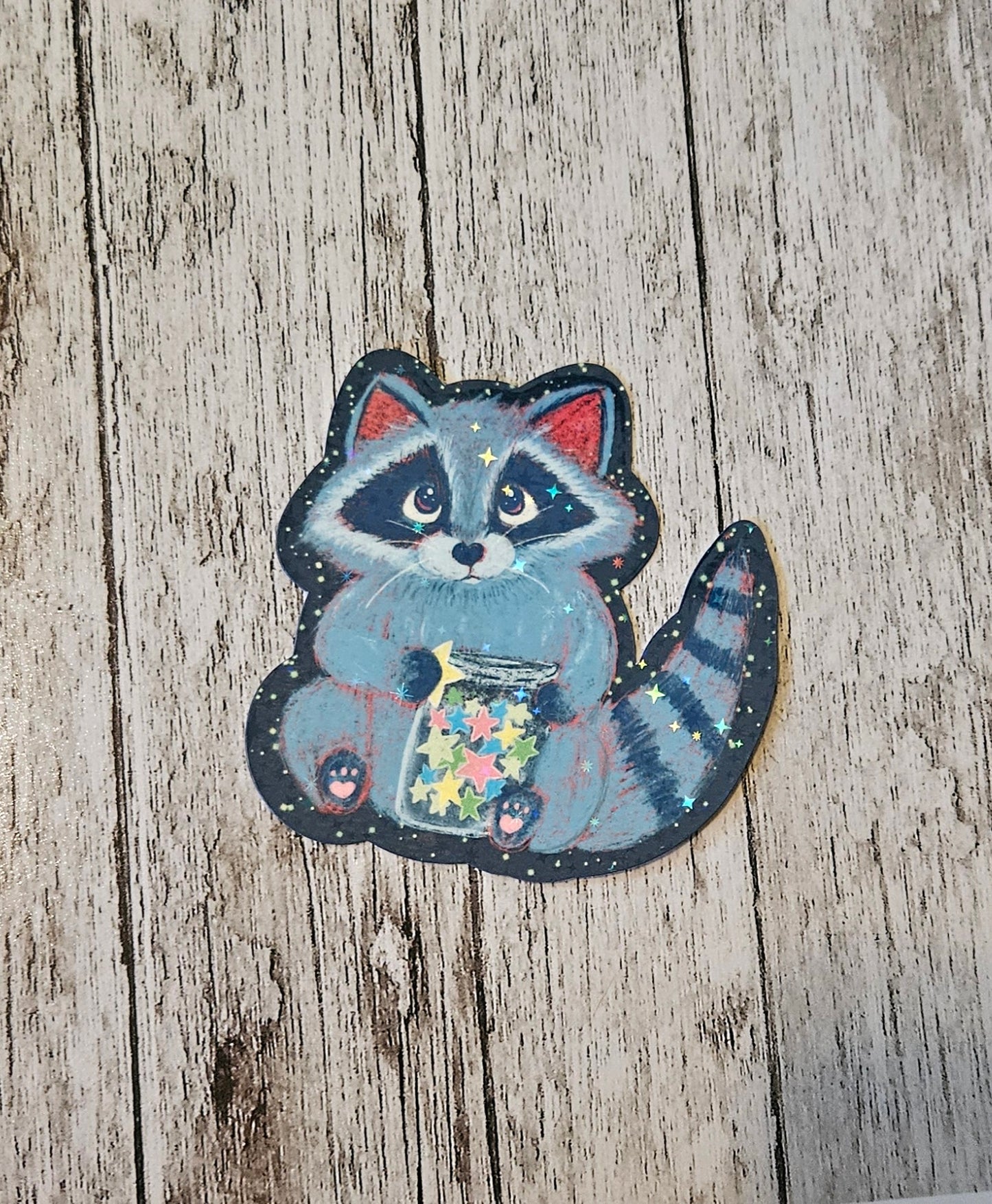 Starry Racoon sticker