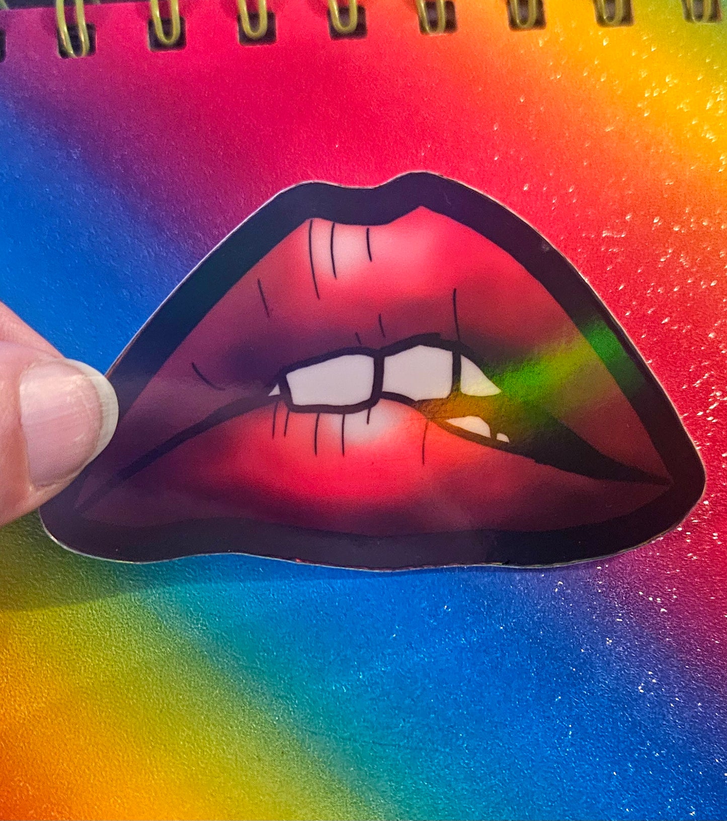 Lips sticker for water bottle