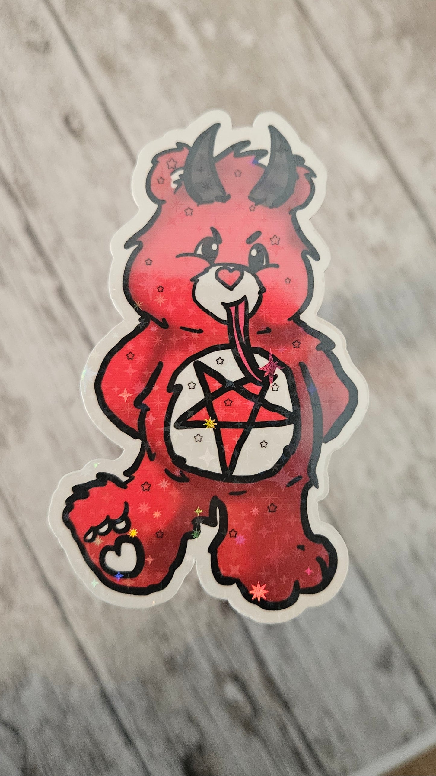 Krampus bear sticker