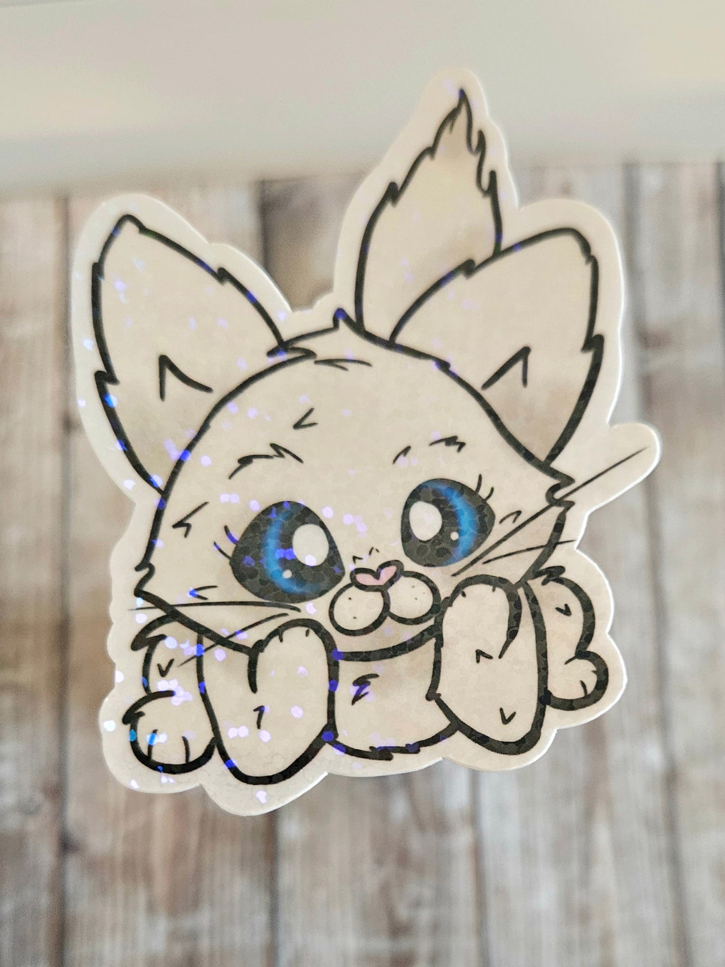 Choose your color kitten sticker, cute kitten sticker for water bottle