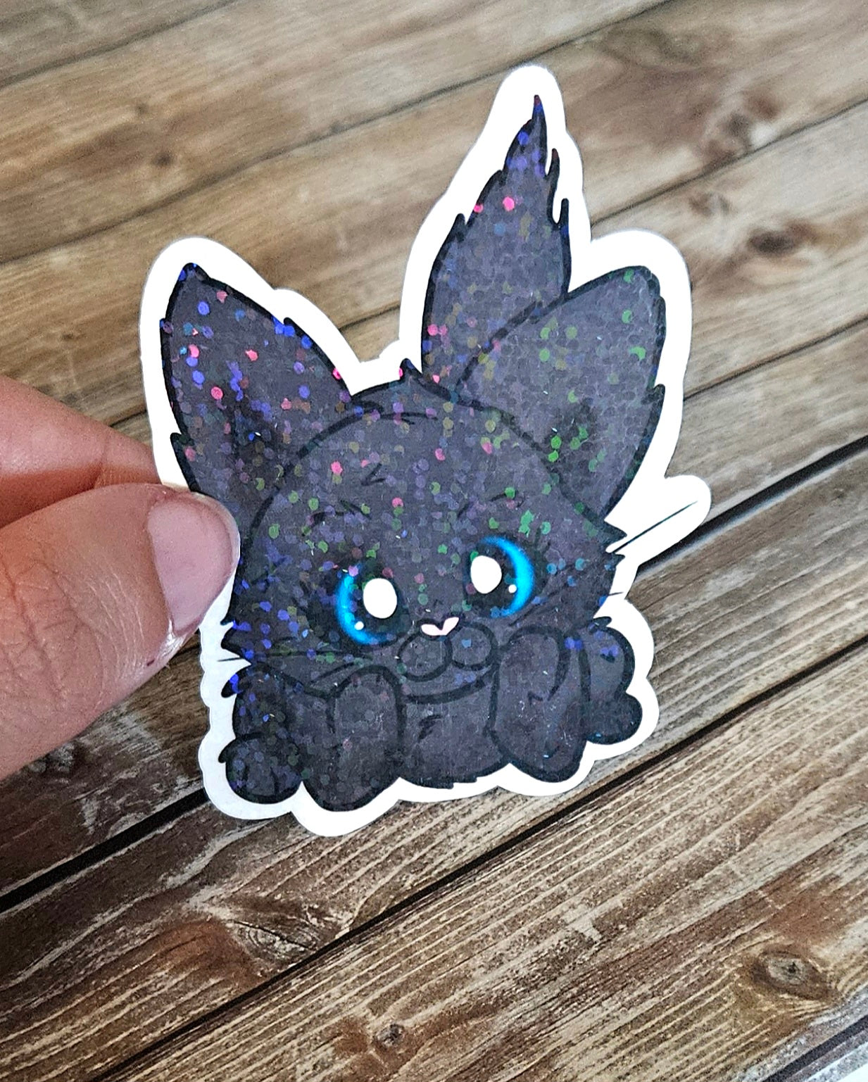 Choose your color kitten sticker, cute kitten sticker for water bottle