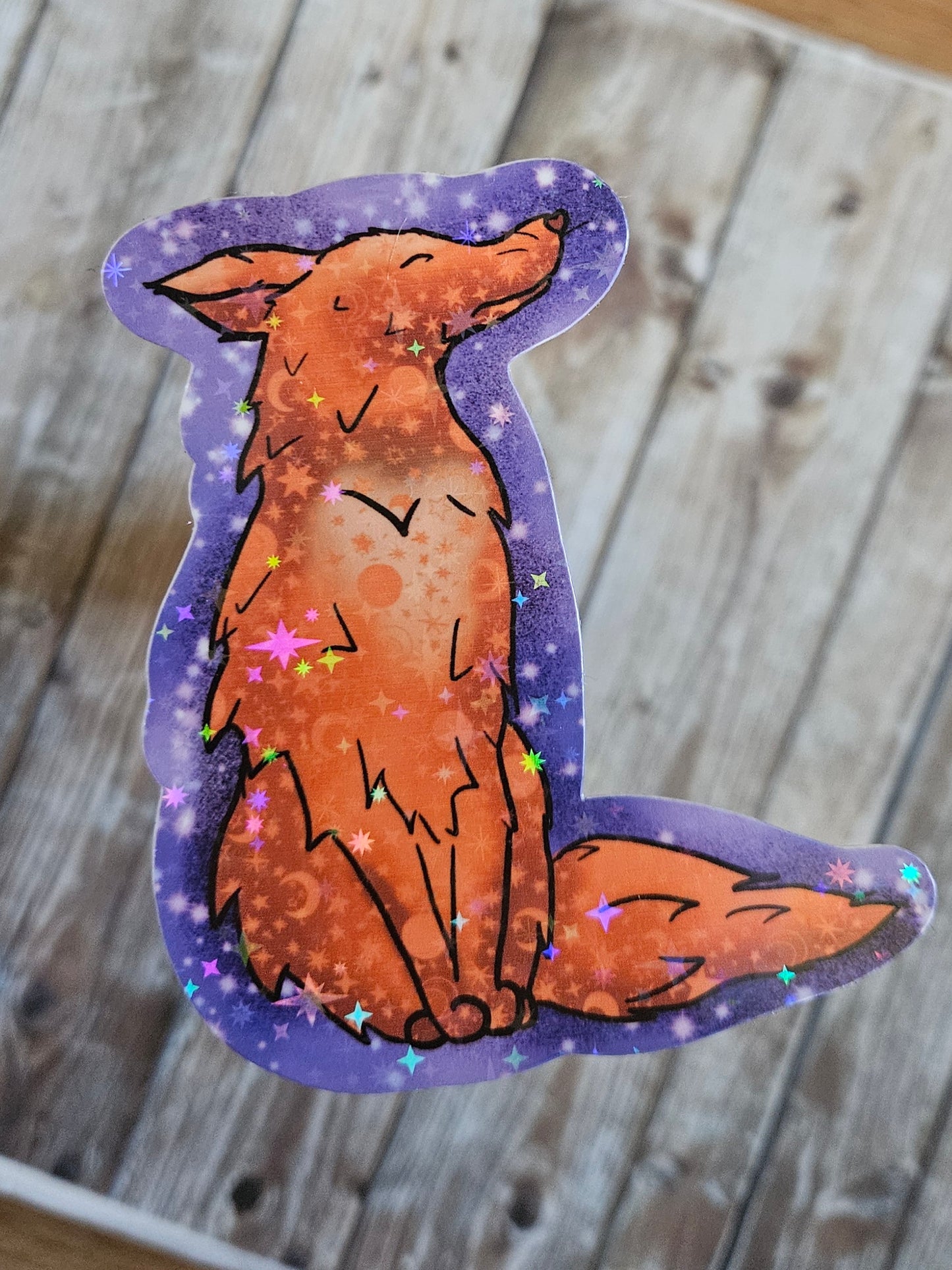 Regal fox sticker for laptop