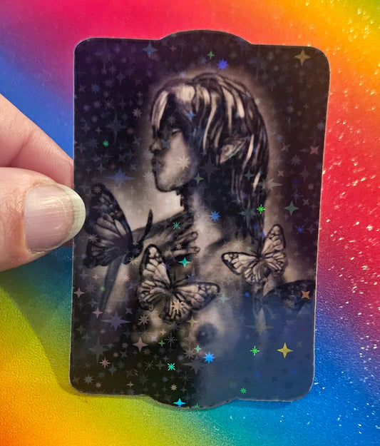 Imogen butterfly elf sticker