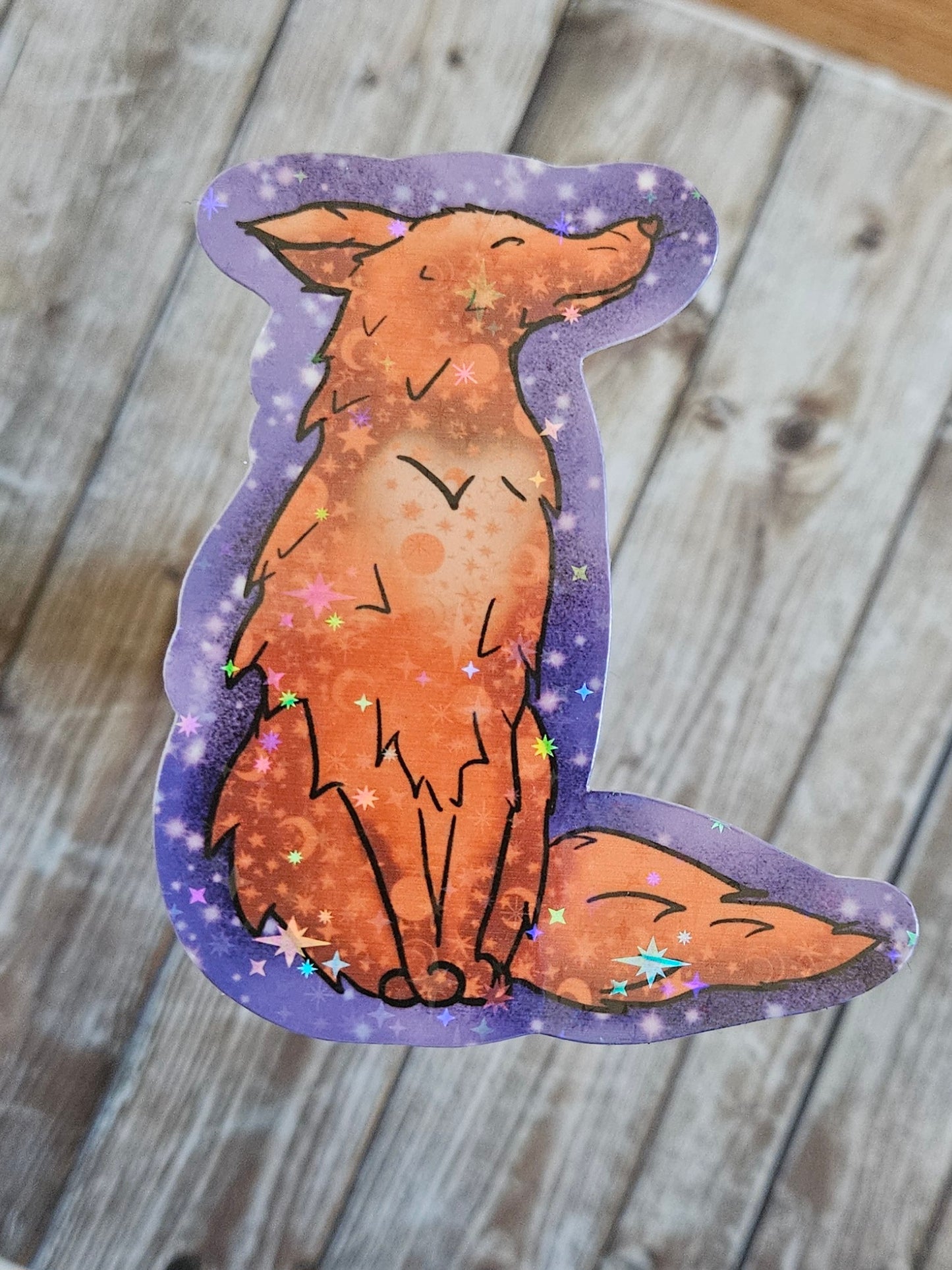 Regal fox sticker for laptop
