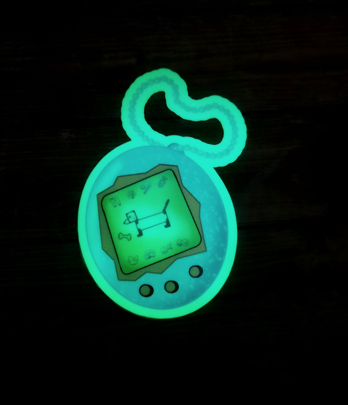 Glow in the Dark digital pet sticker, dachshund digital pet sticker for water bottle