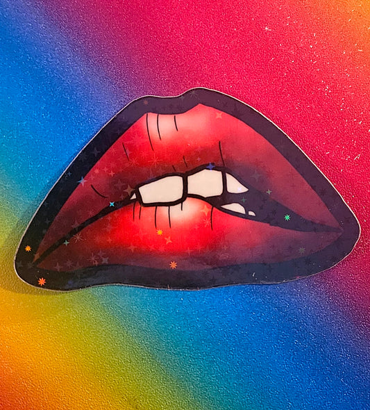 Lips sticker for water bottle