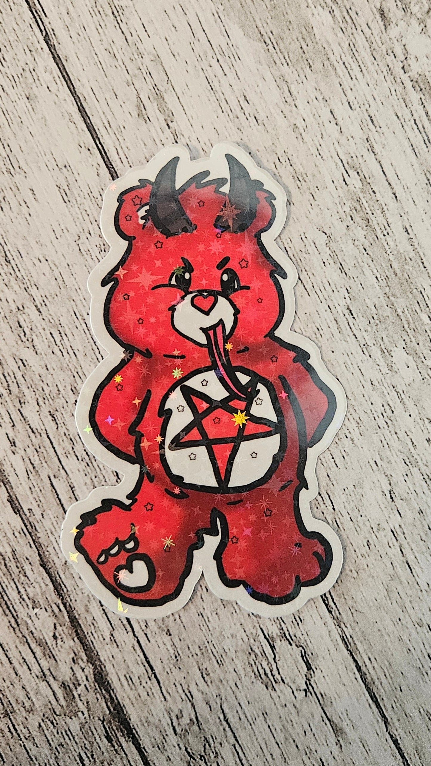 Krampus bear sticker