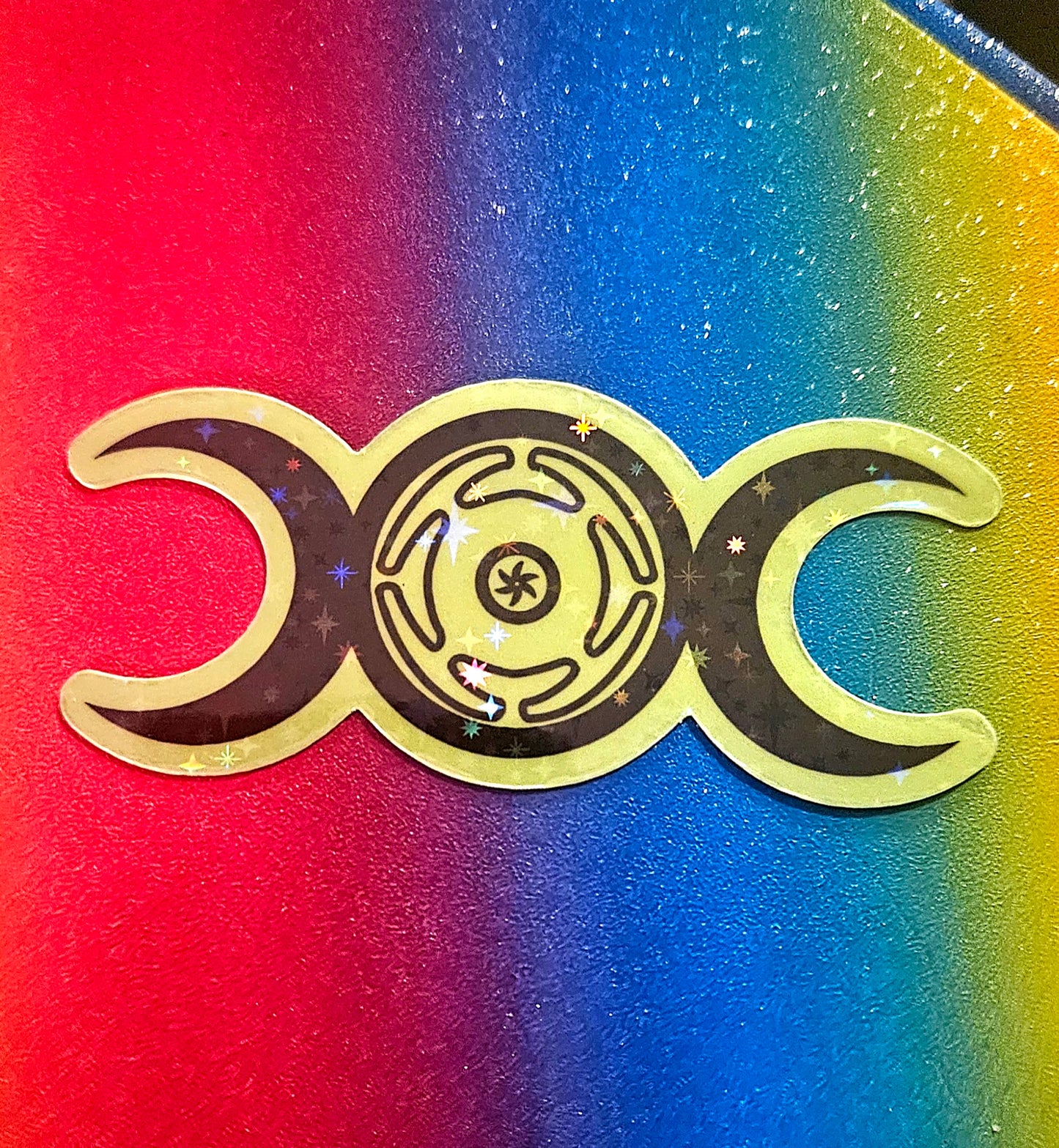 Hecate triple moon protection sticker