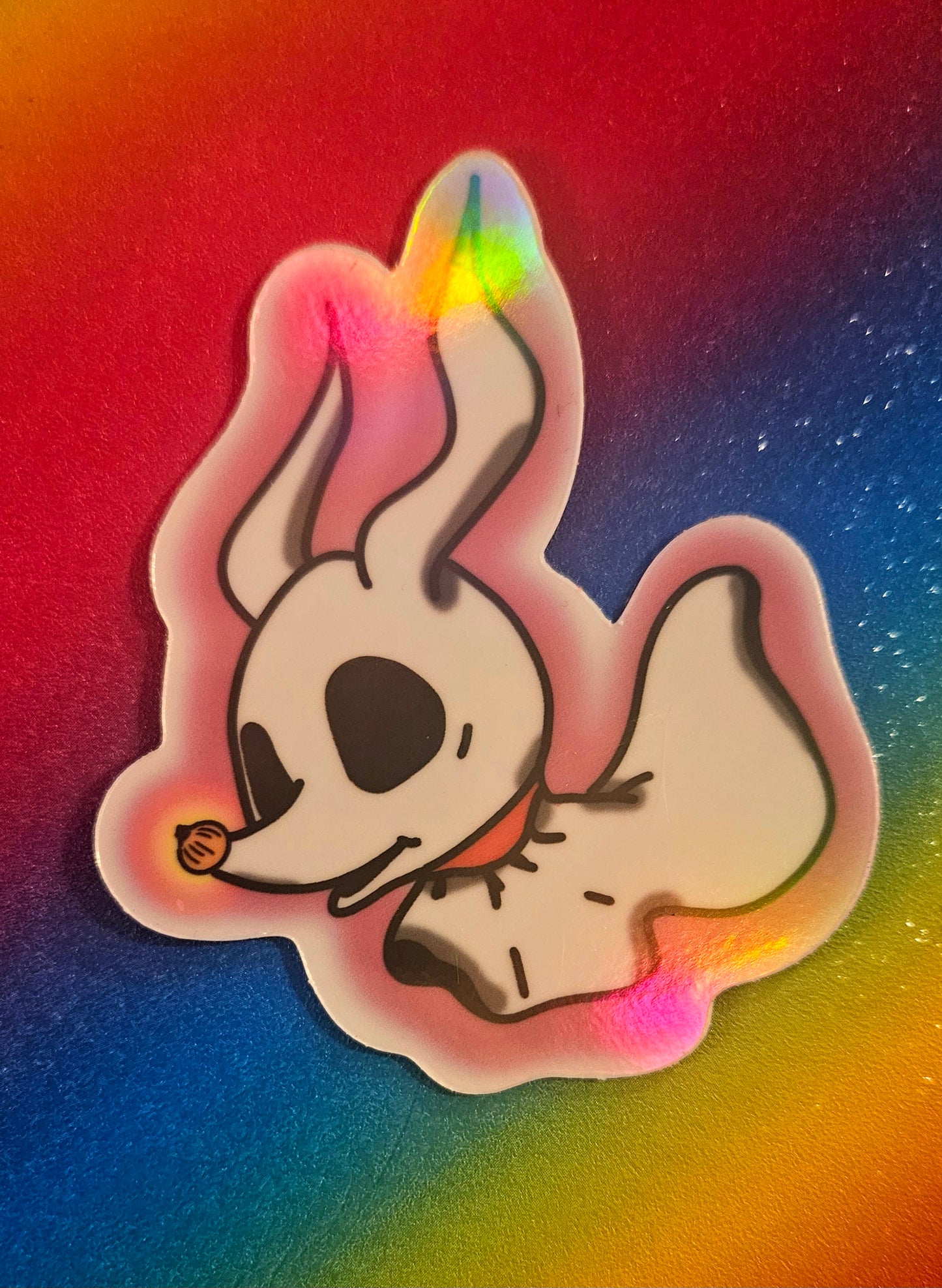Glow in the dark Baby ghost dog sticker