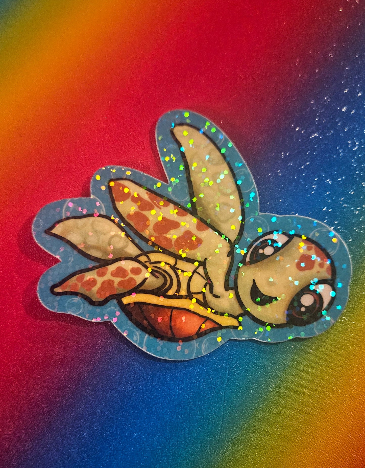 Cute turtle dude sticker