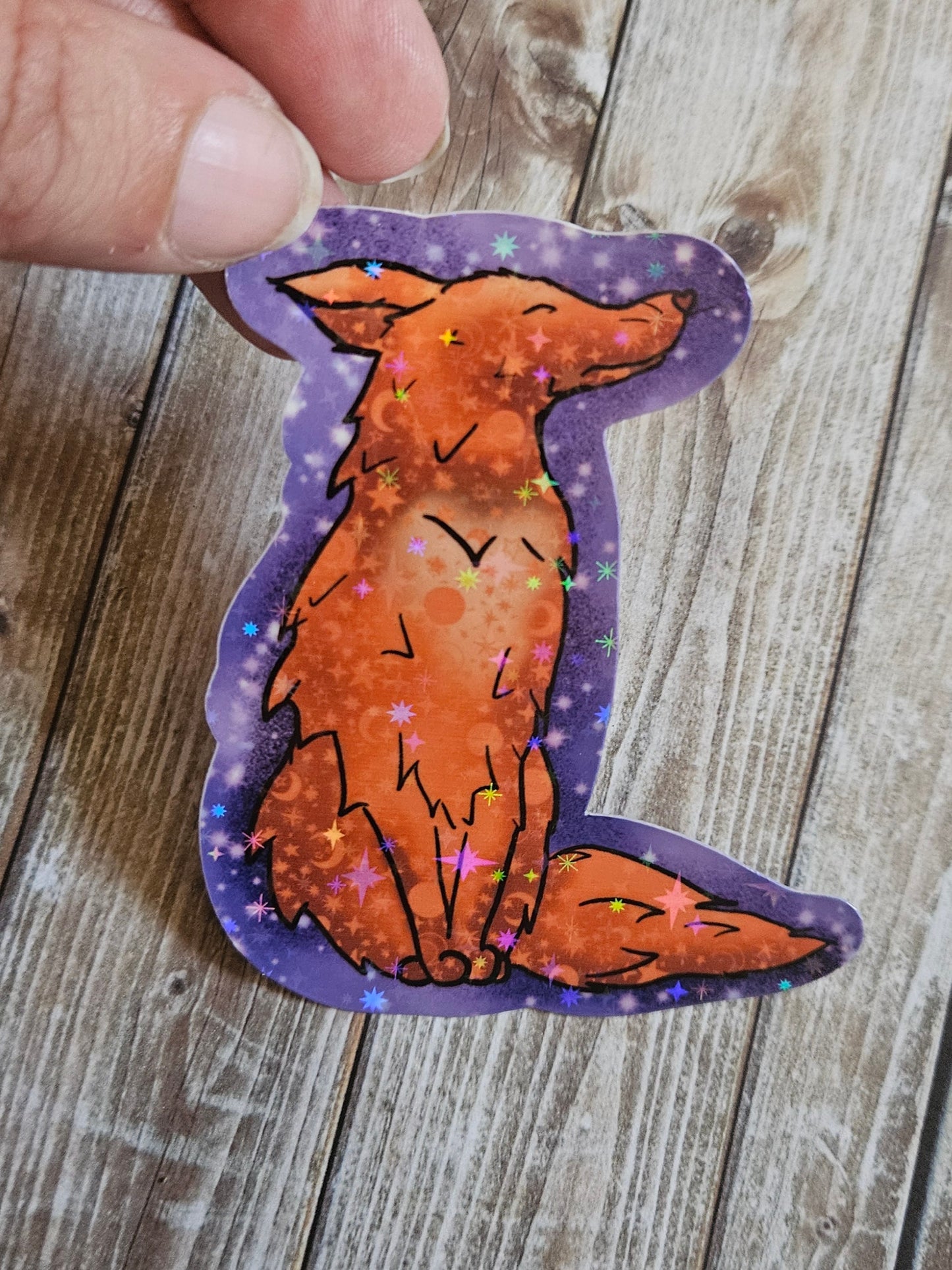 Regal fox sticker for laptop