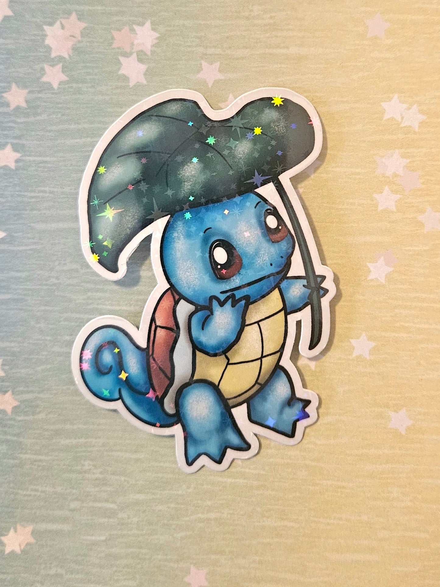 Adorable turtle sticker for water bottle