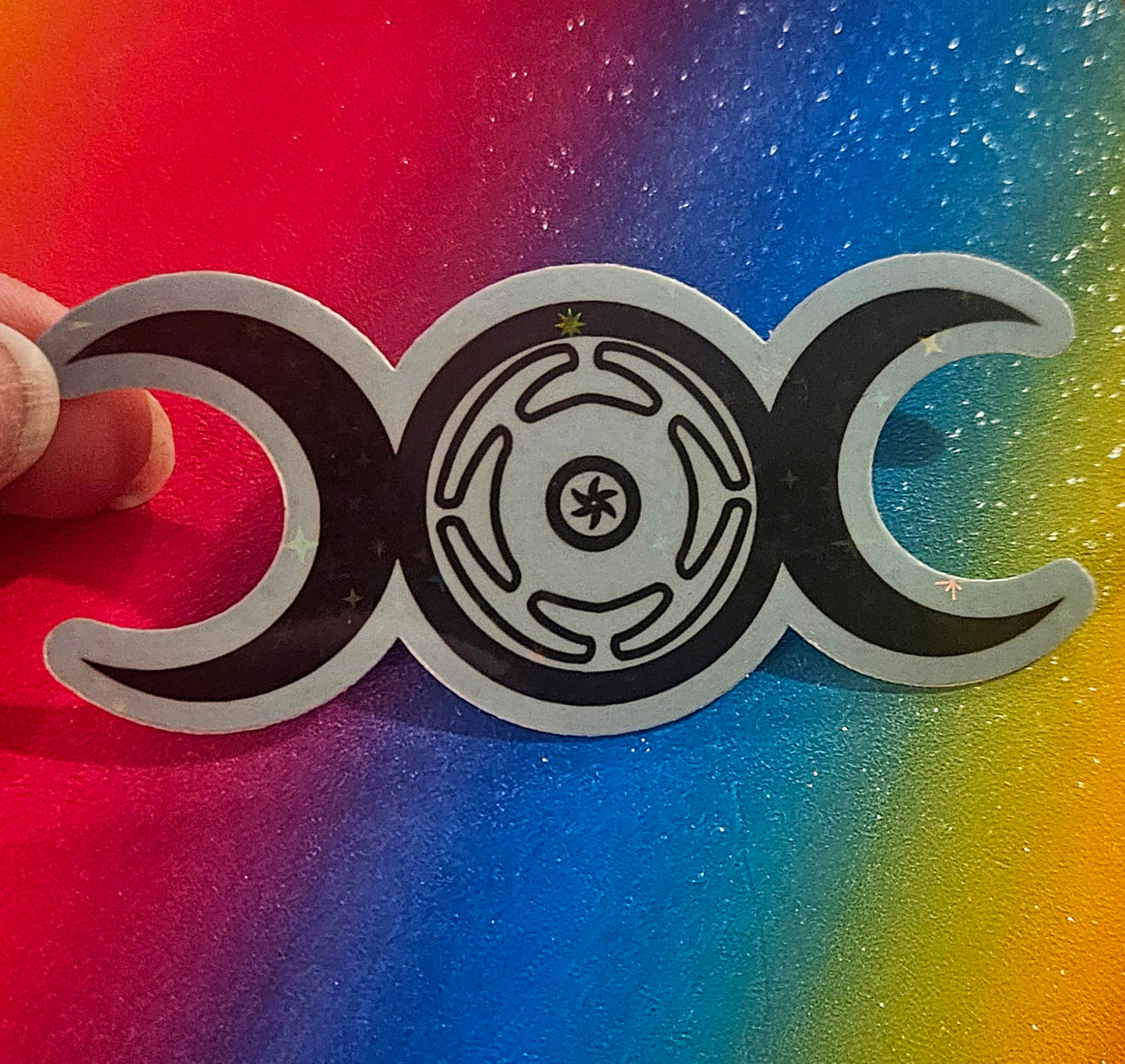 Hecate triple moon protection sticker